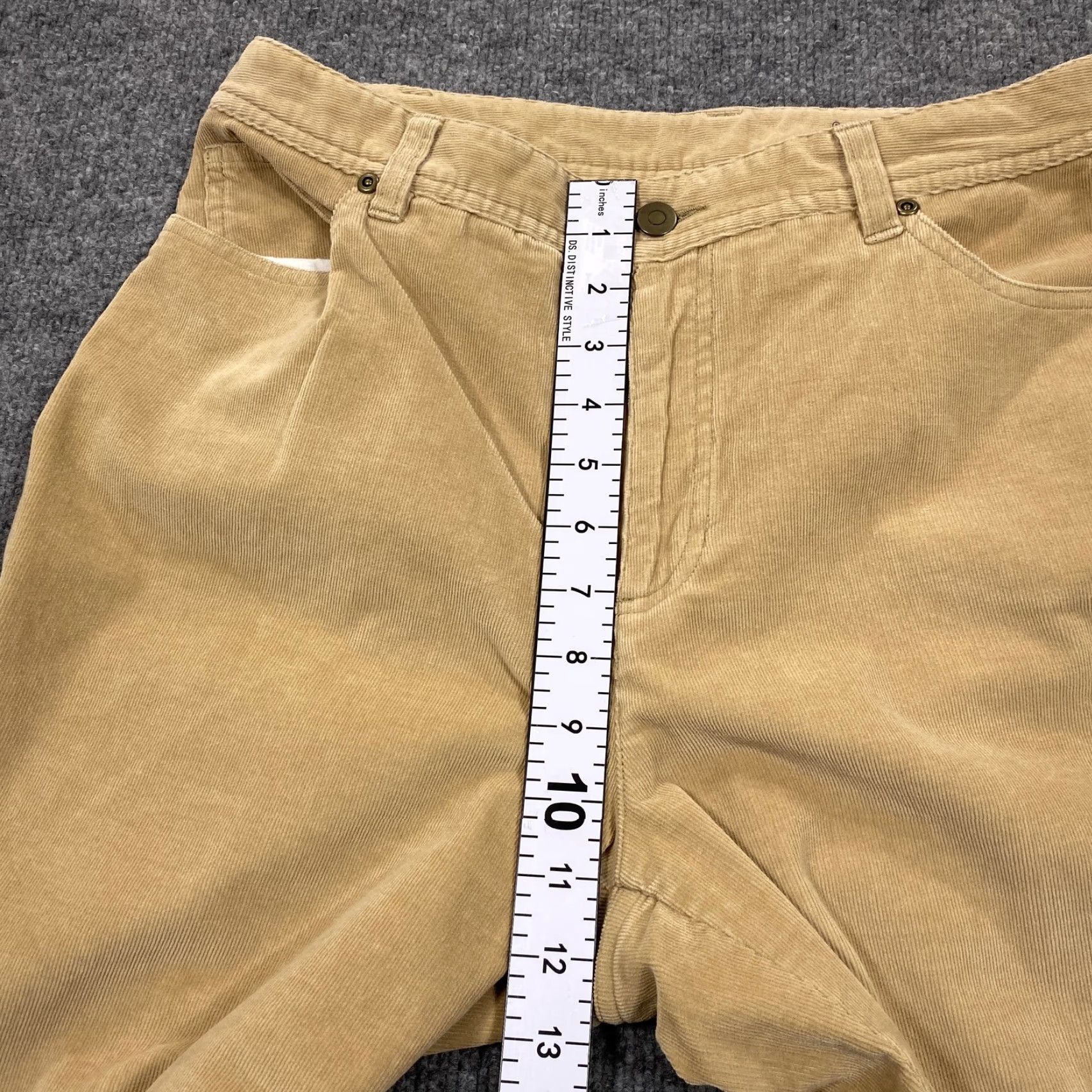 Vintage Style&co. Jeans Womens 12 Beige Corduroy Straight Relaxed 31x32 5-Pocket Stretch Size 34" / US 12 / IT 48 - 5 Thumbnail