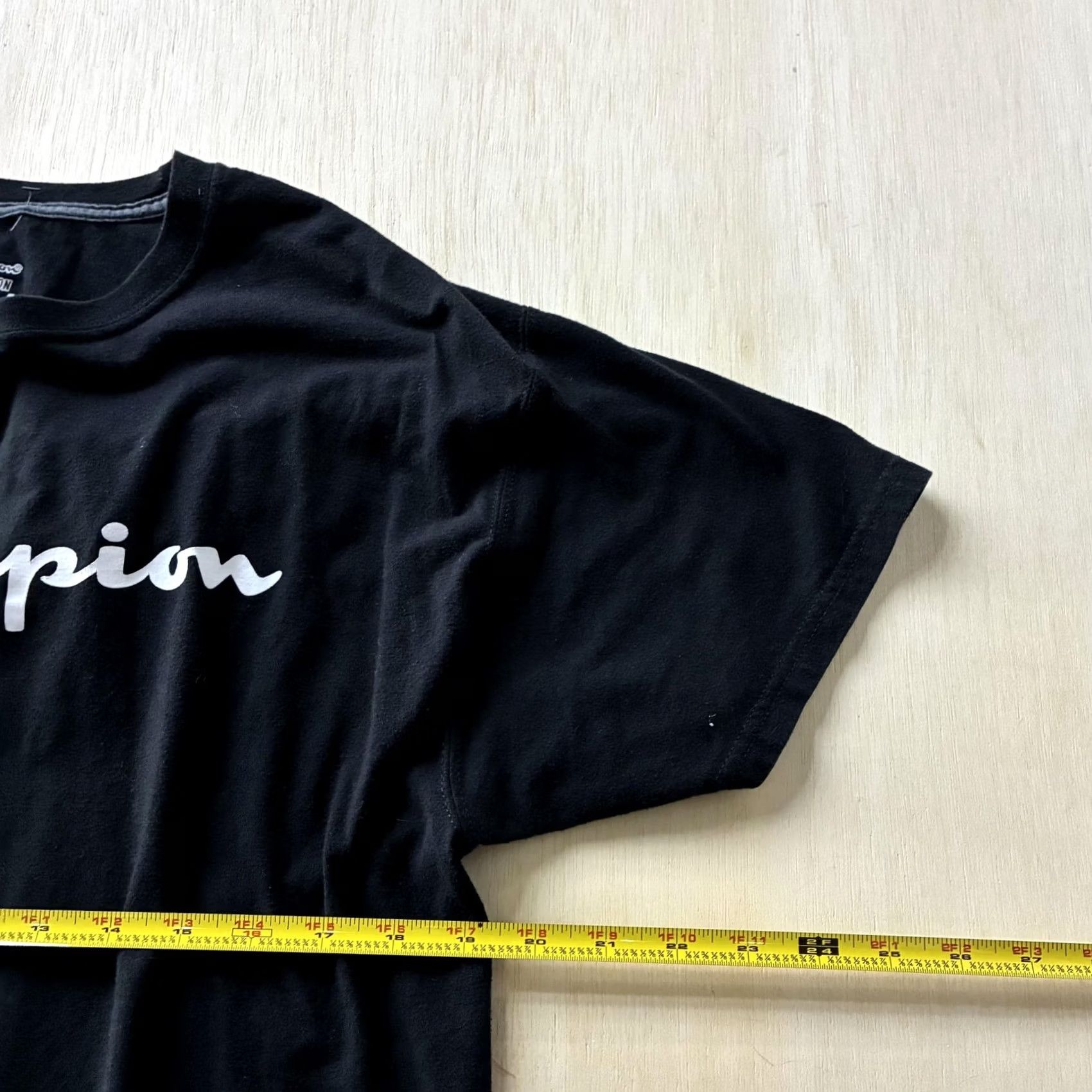 Champion Champion Shirt Mens Large Black Vapor Cotton Logo Graphic Tee T-Shirt Top Size US L / EU 52-54 / 3 - 5 Thumbnail