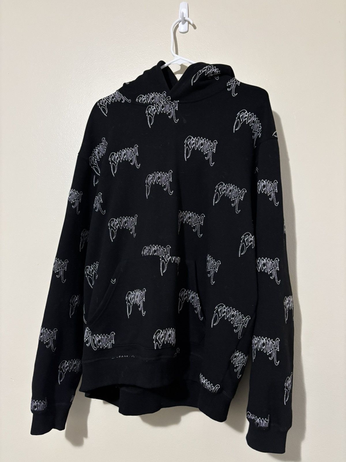 Revenge ONYX ALLOVER EMBROIDERED LOGO HOODIE REVENGE Size US L / EU 52-54 / 3 - 1 Thumbnail