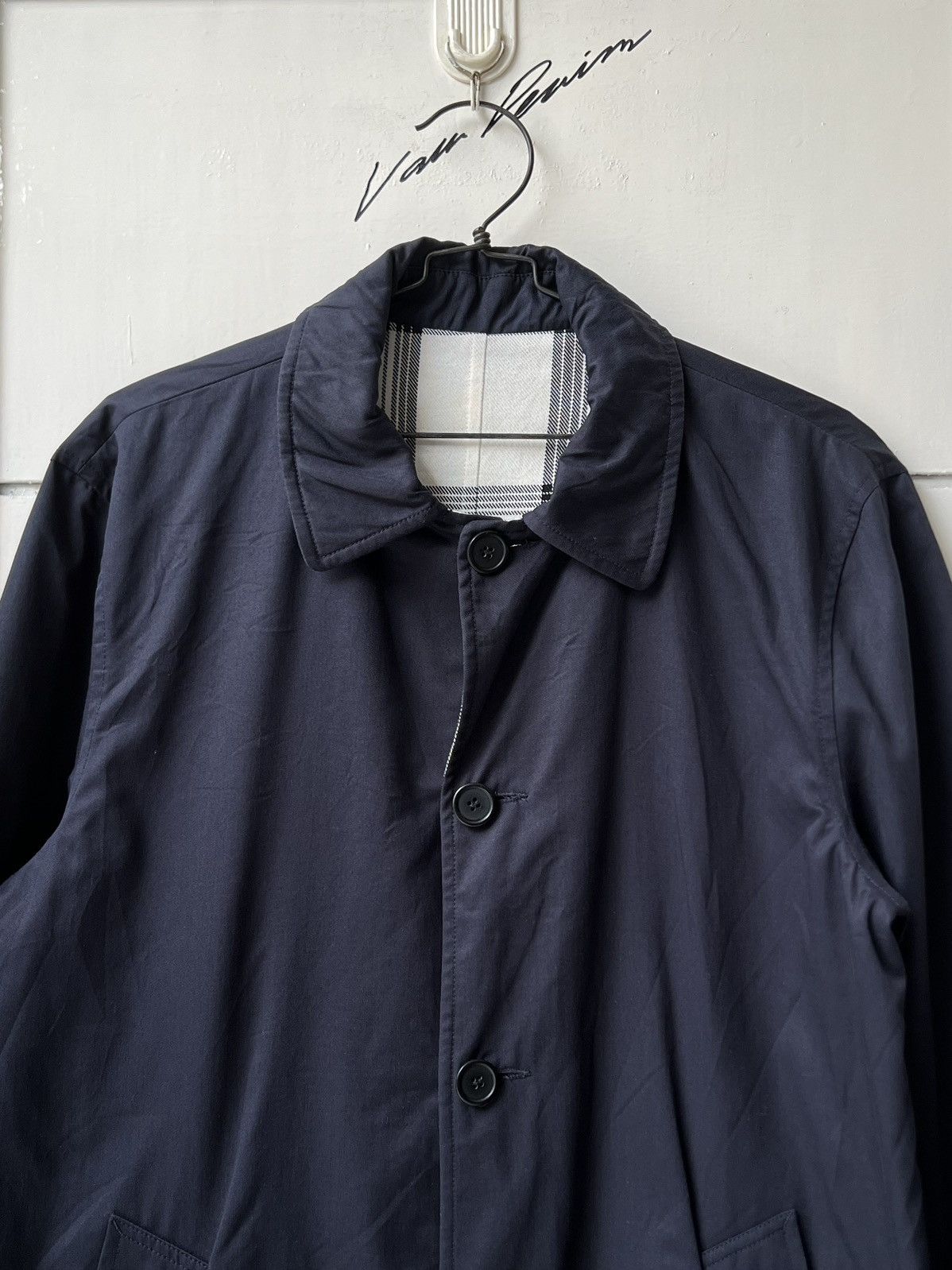 Sandro SANDRO Paris Navy Reversible Coat Jacket Size US M / EU 48-50 / 2 - 20 Thumbnail