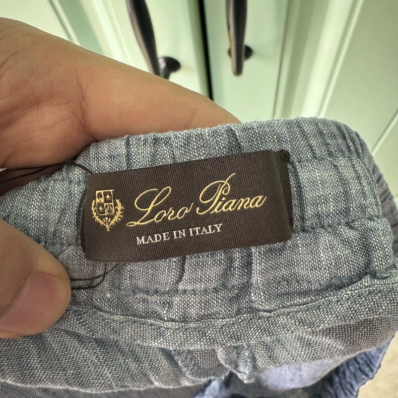 Loro Piana LORO PIANA Gray linen shorts Size 26" / US 2 / IT 38 - 3 Thumbnail