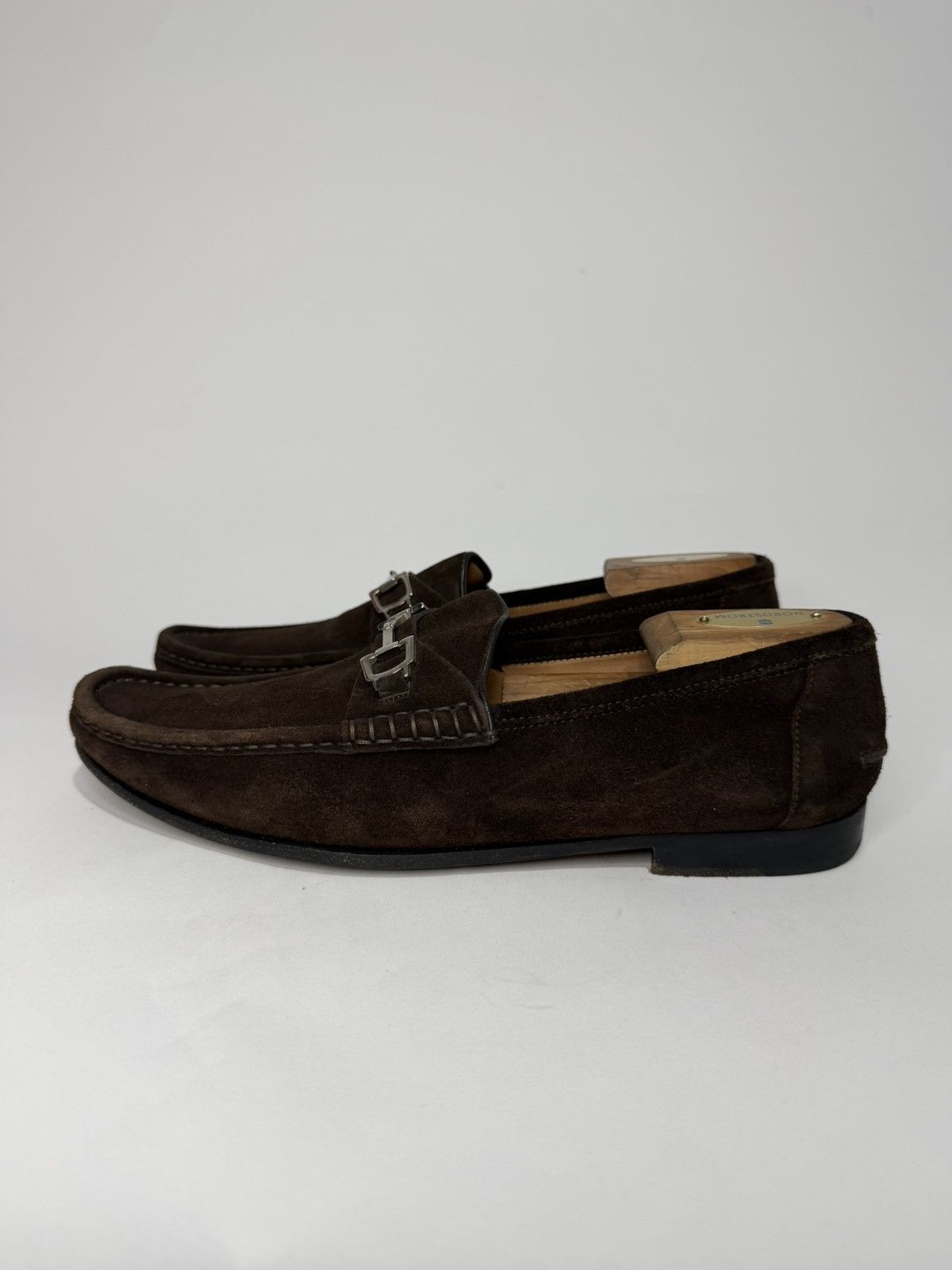 Gucci Gucci Brown Suede Horsebit Loafers Size 9.5US Size US 9.5 / EU 42-43 - 3 Thumbnail