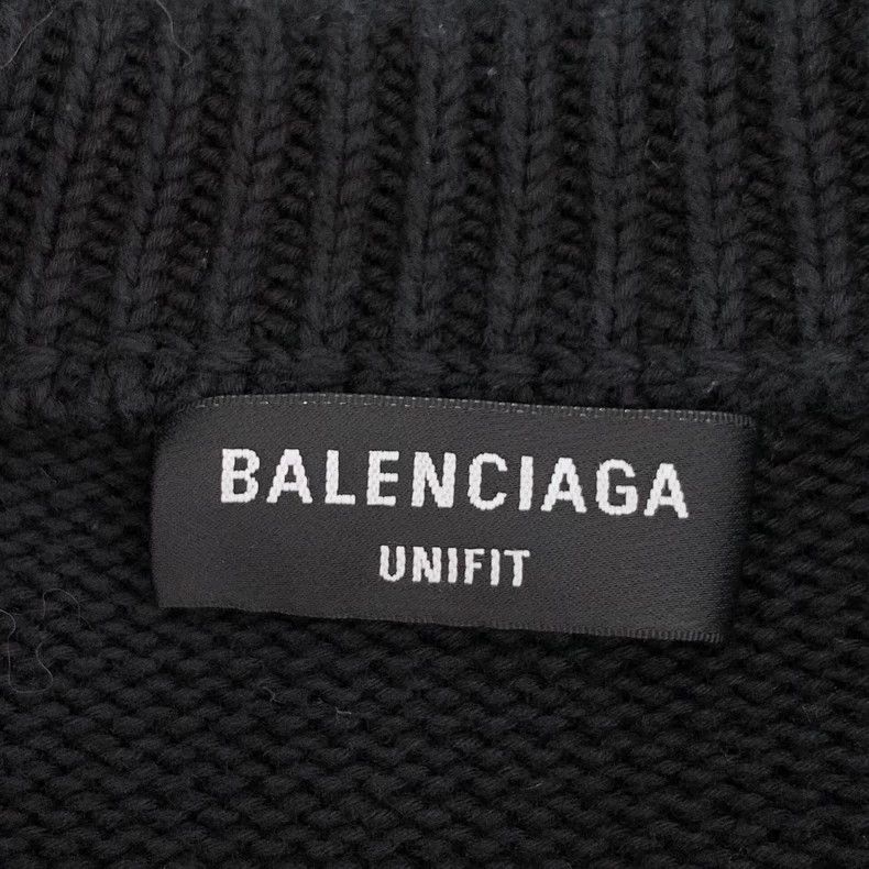 Other Balenciaga Black monogram embroidered crew neck long sleev Size US L / EU 52-54 / 3 - 5 Thumbnail