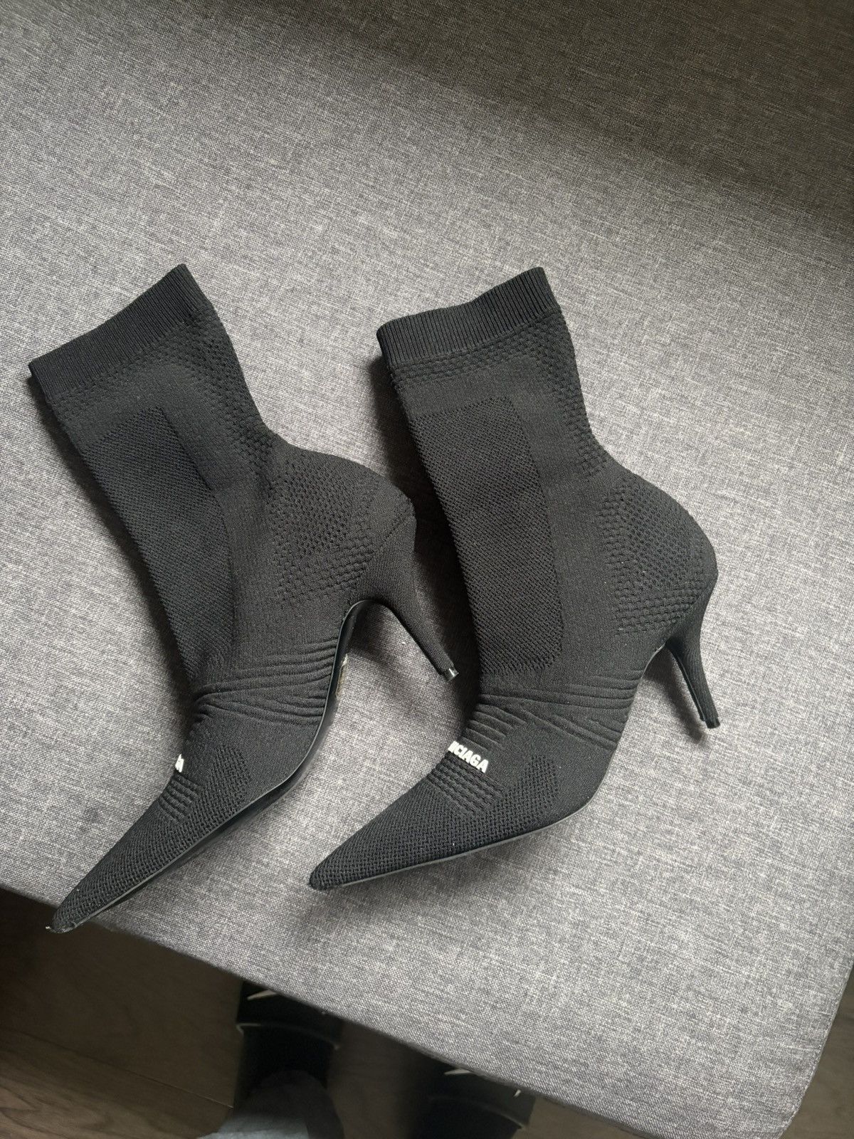 Balenciaga Balenciaga Women's Knife 2.0 Knit High Heel Booties Size US 9 / IT 39 - 6 Thumbnail