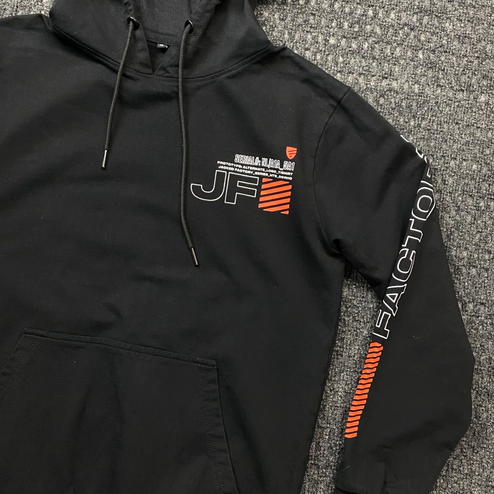 Vintage Jacked Factory Hoodie Graphic Print Long Sleeve Black M Unisex Adults Pullover Hooded Regular Fit Sweatshirt Size US M / EU 48-50 / 2 - 3 Thumbnail