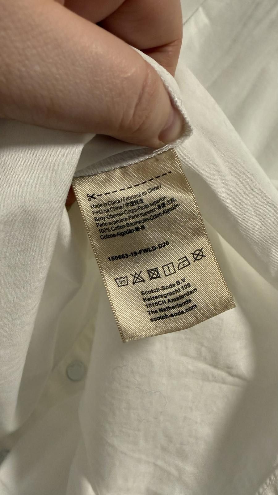 Scotch & Soda Scotch & Soda White Button-Up Shirt with Belt Tie – Size S Size S / US 4 / IT 40 - 7 Thumbnail