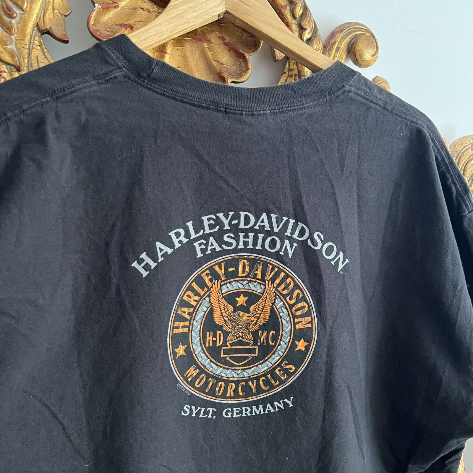 Harley Davidson Vintage Harley Davidson Motorcycle Bulldog T-shirt Size US L / EU 52-54 / 3 - 6 Thumbnail