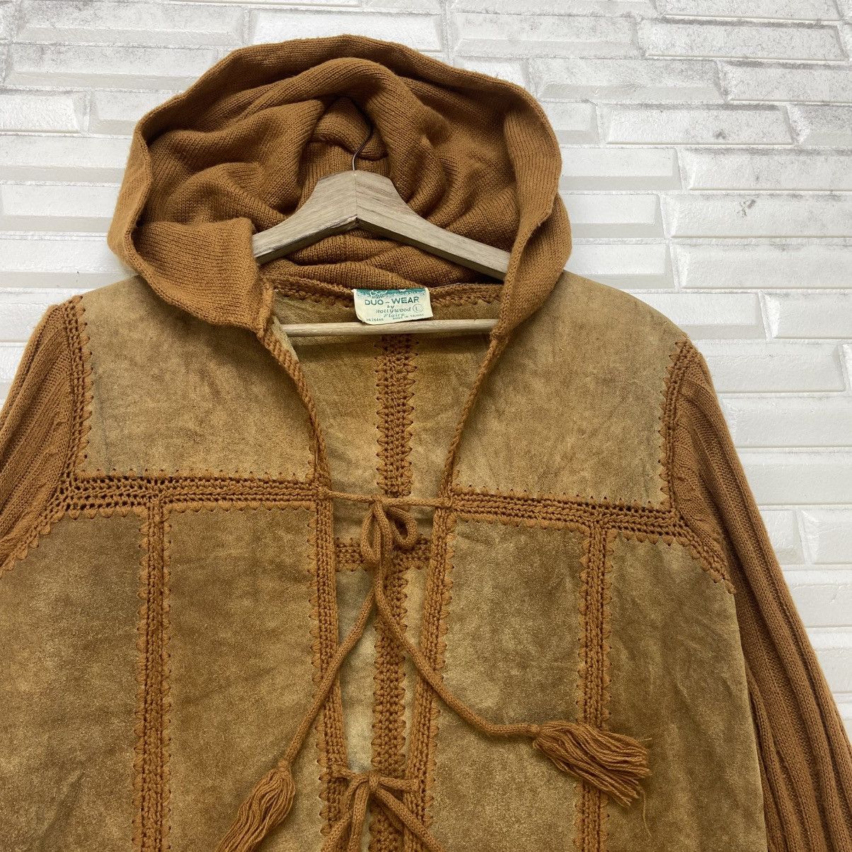 Vintage Vintage 70s Duo-Wear by Hollywood Flaire Leather Jacket Coat Size US XS / EU 42 / 0 - 7 Thumbnail