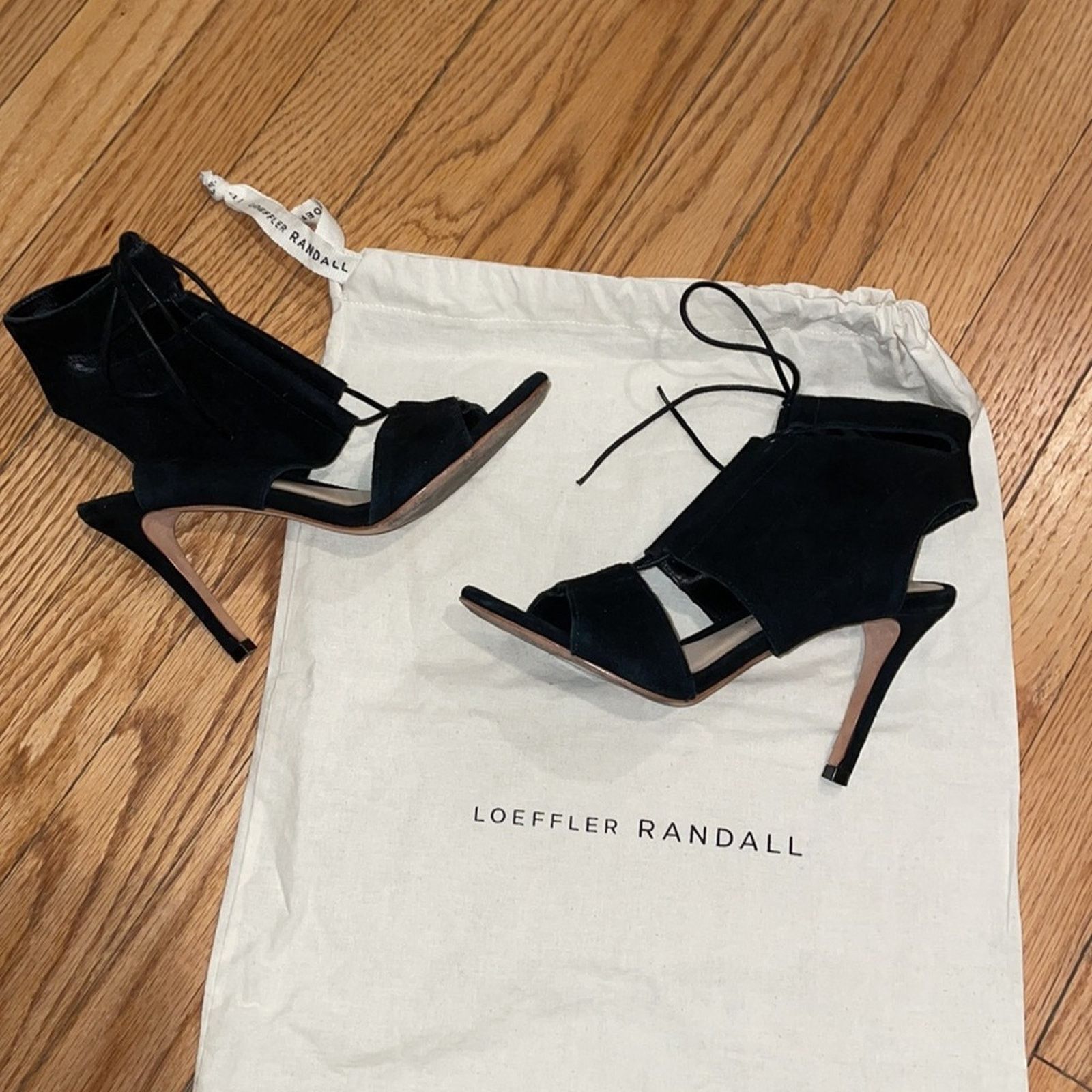 Loeffler Randall Loeffler Randall Scarlet black suede heels size 5B Size US 5 / IT 35 - 5 Thumbnail