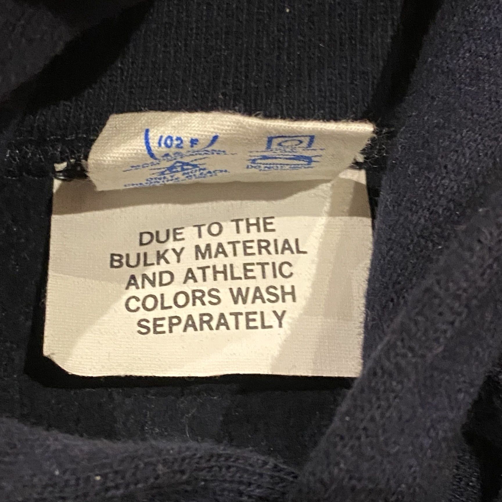 Champion VINTAGE Champion Reverse Weave Hoodie XL Navy Blue Men 80s USA Made Reversible Sun Faded Size US XL / EU 56 / 4 - 6 Thumbnail
