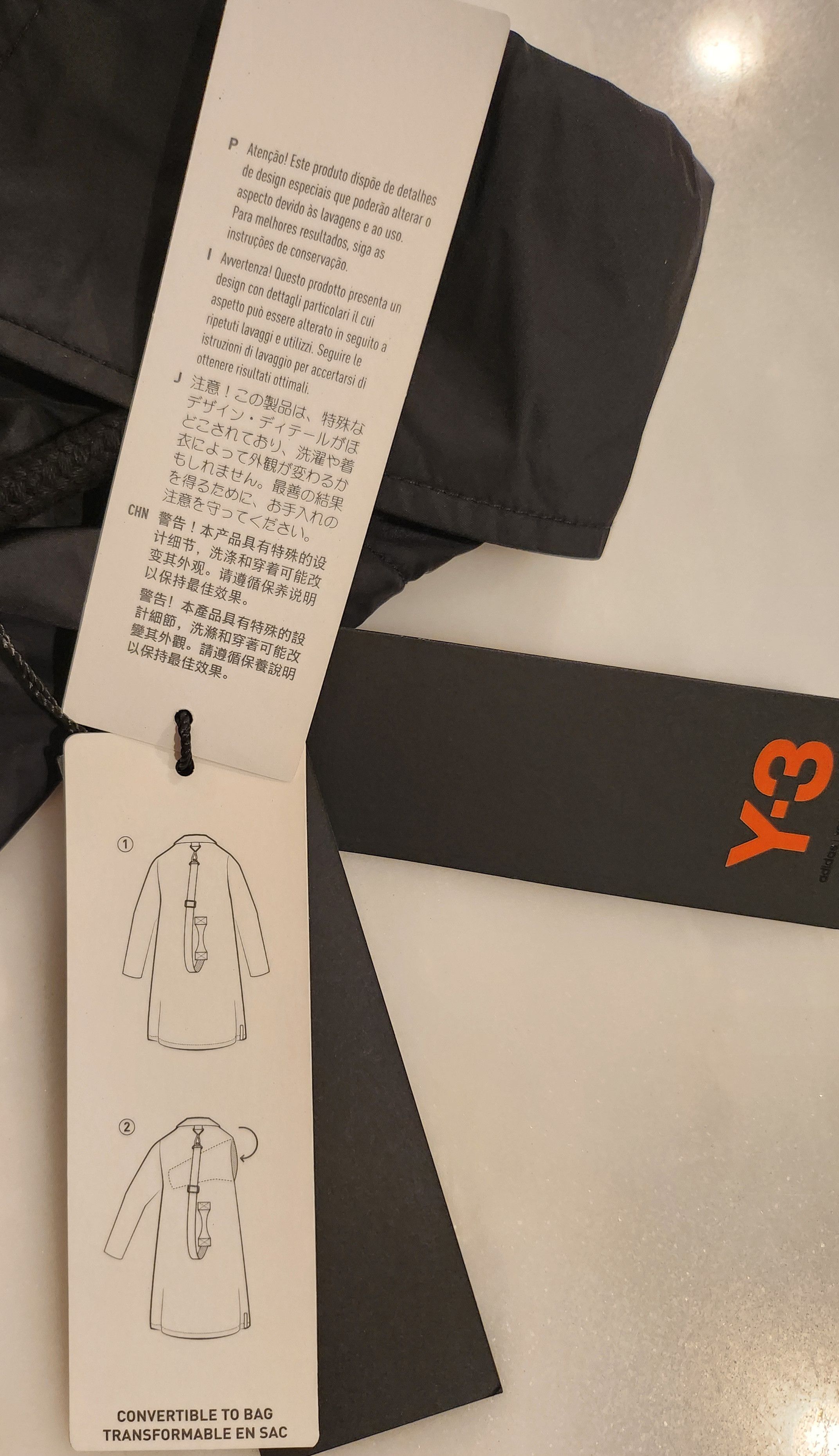Adidas Y-3 Convertible Jacket / Crossbody Bag Size US M / EU 48-50 / 2 - 8 Thumbnail