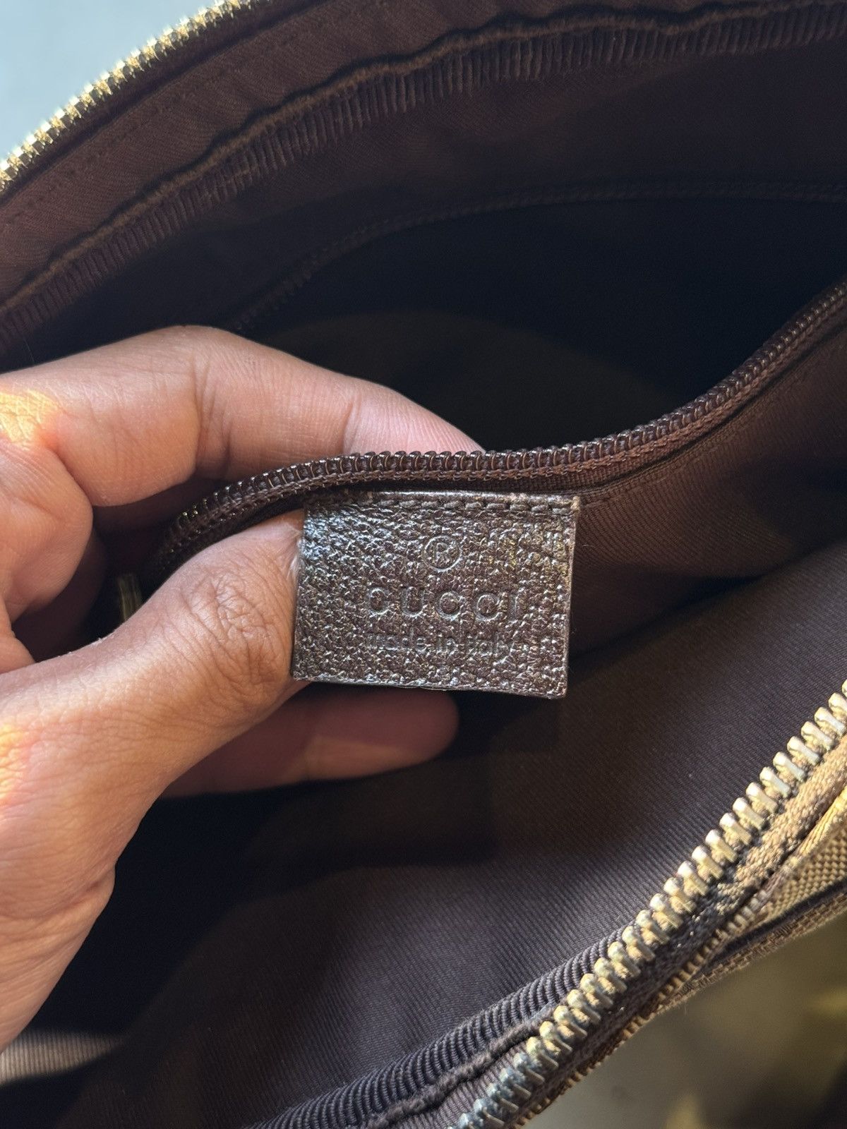 Gucci Gucci Brown GG Canvas Crossbody Bag Beige Dark brown Size ONE SIZE - 10 Thumbnail