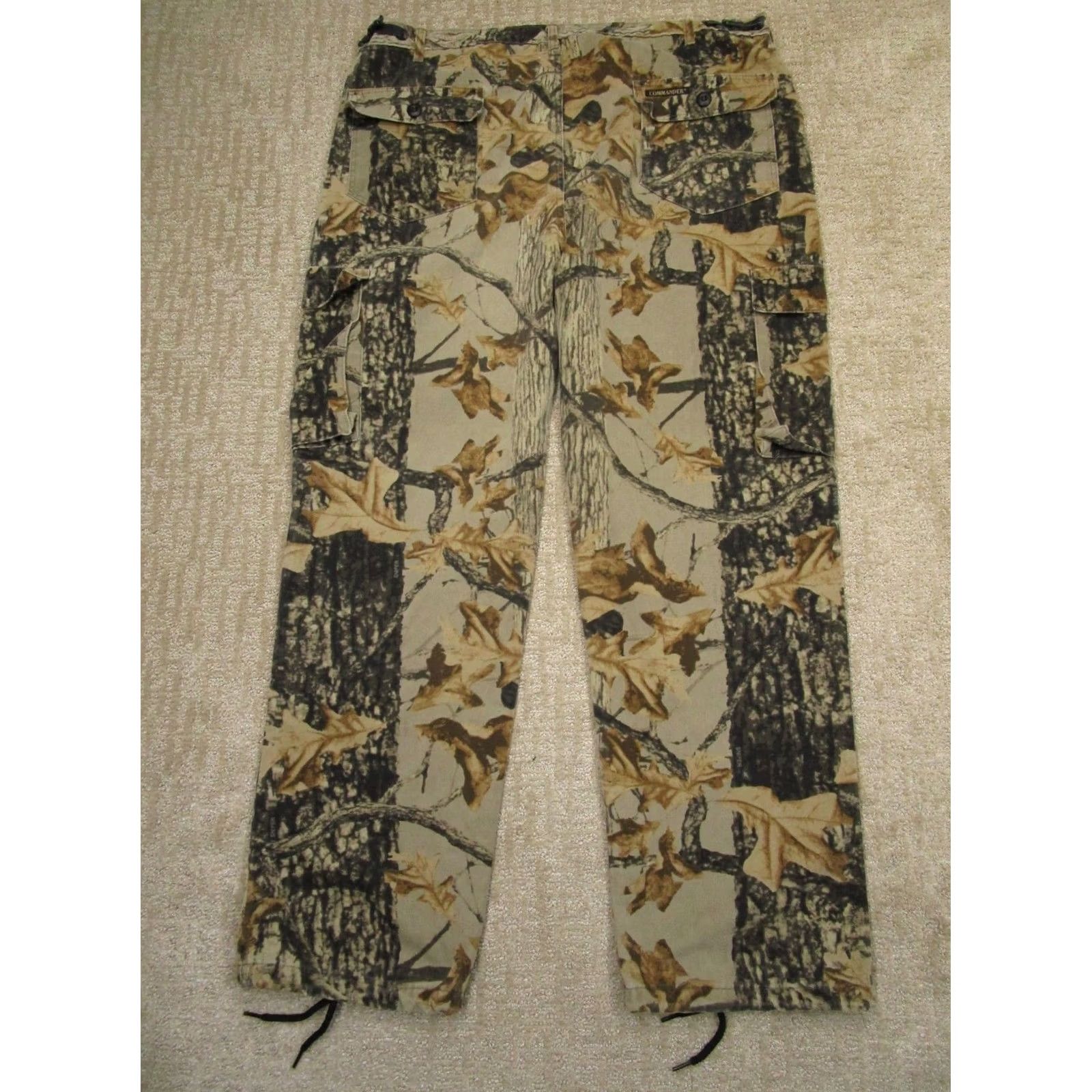Commando VINTAGE Commander Pants Men Cargo Pants 90s Camouflage Brown XS? Size US 42 / EU 58 - 3 Thumbnail
