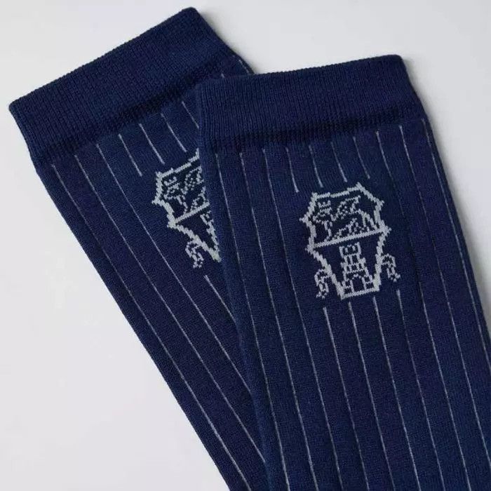 Brunello Cucinelli o1la1rc1a0425 Size: OS/Socks in Navy Blue Size ONE SIZE - 2 Thumbnail