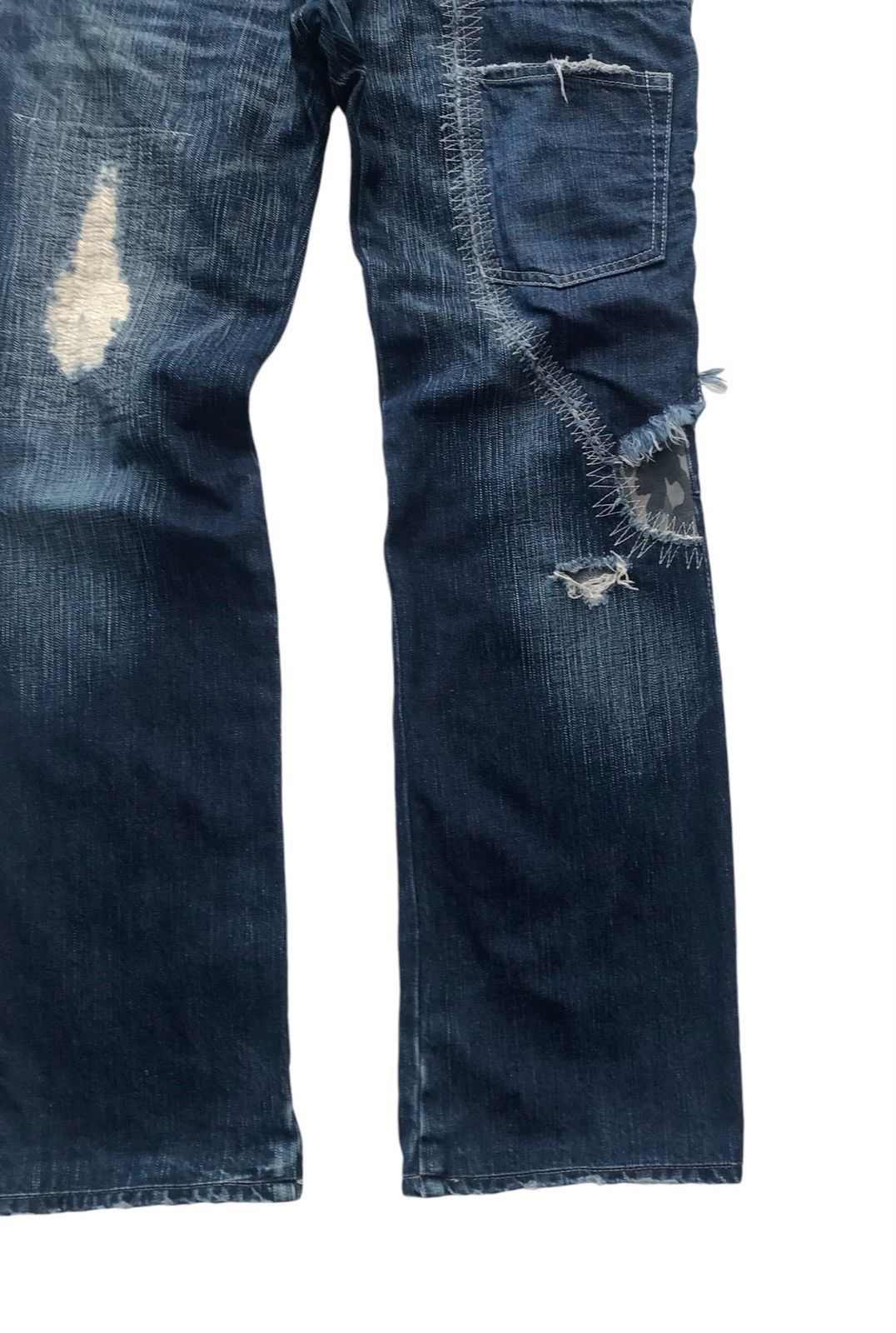ABAHOUSE Rare Abahouse Japan Distressed Streetwear Denim Pants Size US 33 - 9 Thumbnail