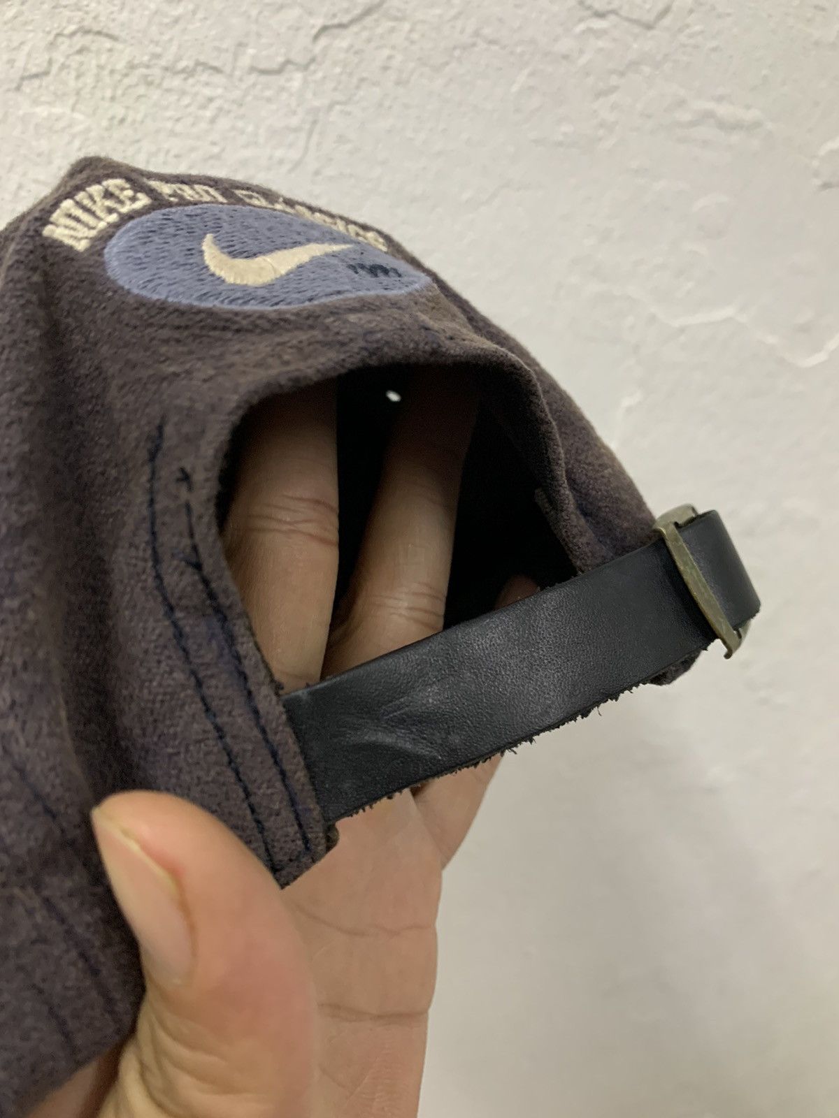 Nike × Vintage Vintage Nike Pro Classics Embroidered Swoosh Leather Strap Size ONE SIZE - 13 Thumbnail