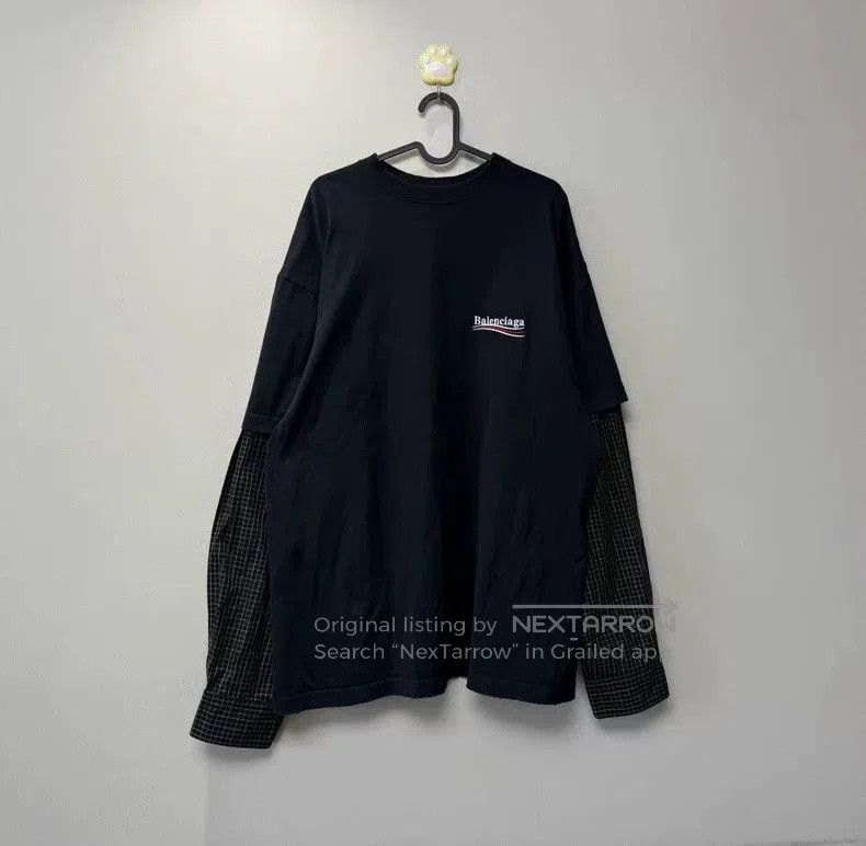 Balenciaga Balenciaga Black Coke Layered Long Sleeve. Size US L / EU 52-54 / 3 - 1 Thumbnail