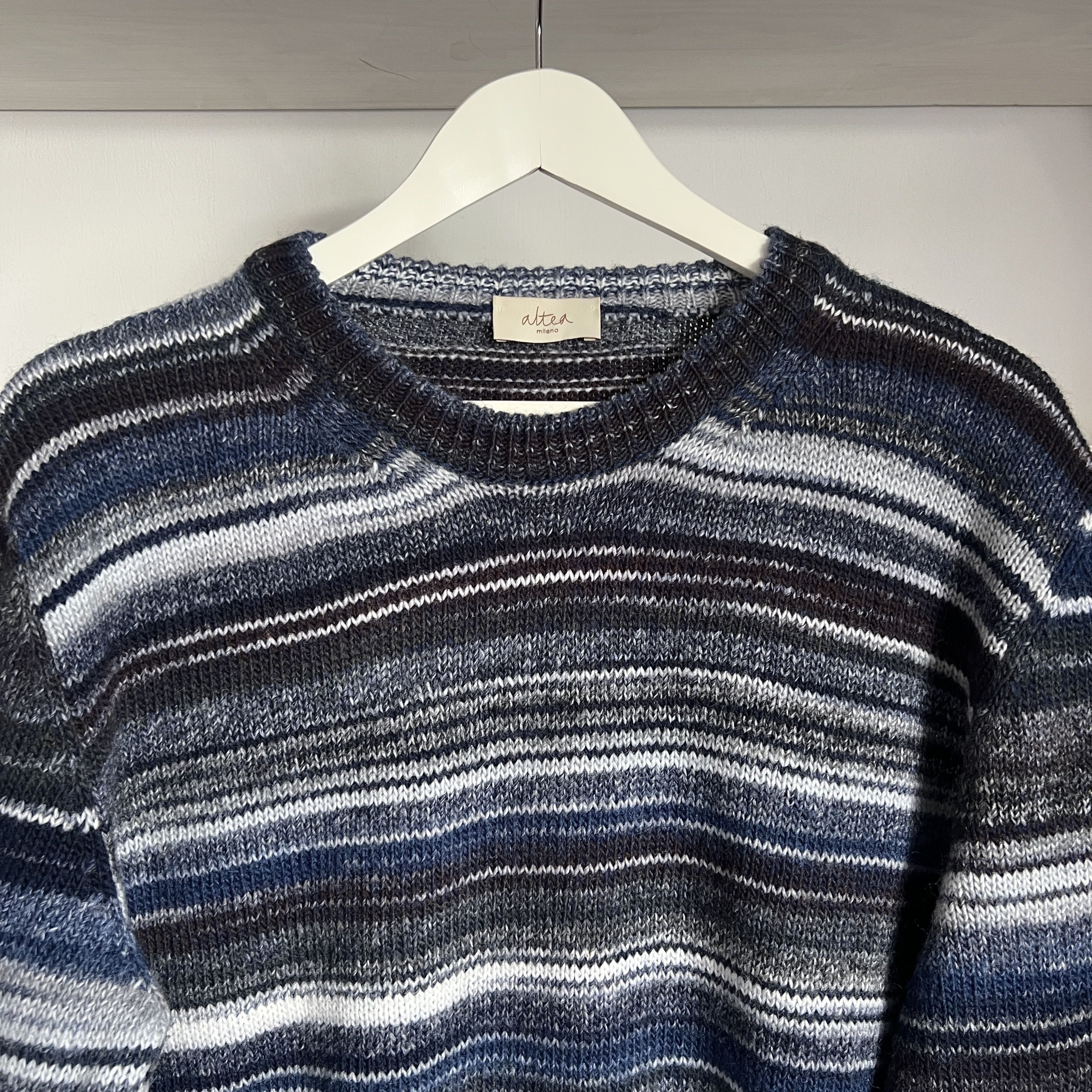 Altea Men's ALTEA MILANO Wool Knitted Stripped Sweater Size L Size US L / EU 52-54 / 3 - 4 Thumbnail