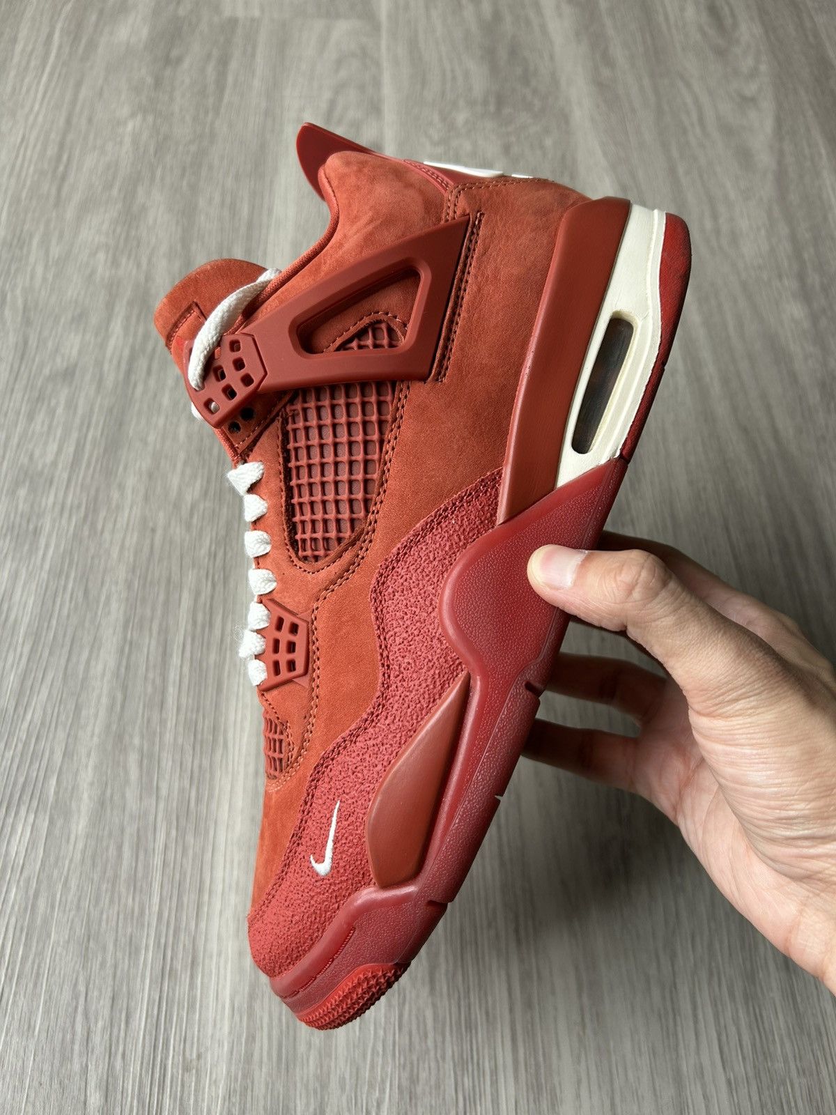 Nike Nigel Sylvester x Air Jordan Retro 4 Brick By Brick Size 9.5 Size US 9.5 / EU 42-43 - 12 Thumbnail