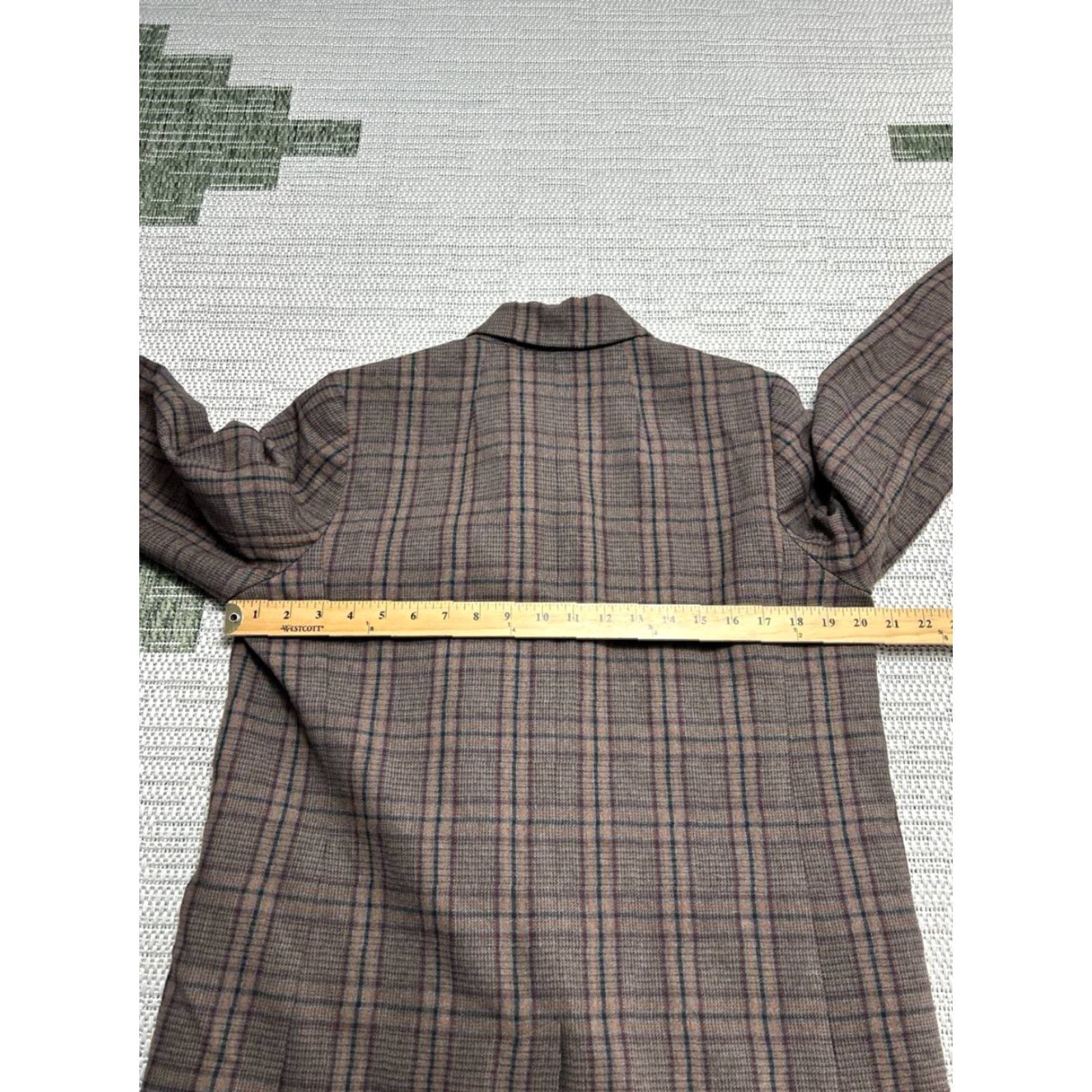 Madewell Madewell Caldwell Blazer Jacket Womens M Multicolor Plaid Button Pockets Single-Breasted Lightweight Casual Business Size M / US 6-8 / IT 42-44 - 3 Thumbnail