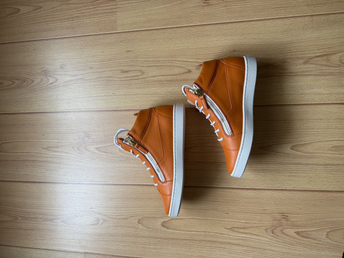 Giuseppe Zanotti Giuseppe Zanotti Brek High Orange Gold Zip BNIB 37 Size US 7 / IT 37 - 19 Thumbnail