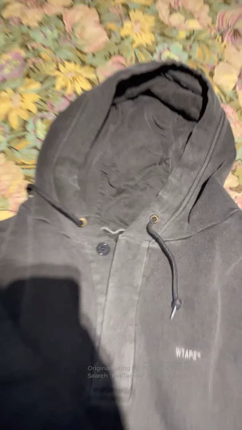 Wtaps Wtaps Hoodie with Batik Washed Fabric, Washed Black Size US M / EU 48-50 / 2 - 1 Thumbnail
