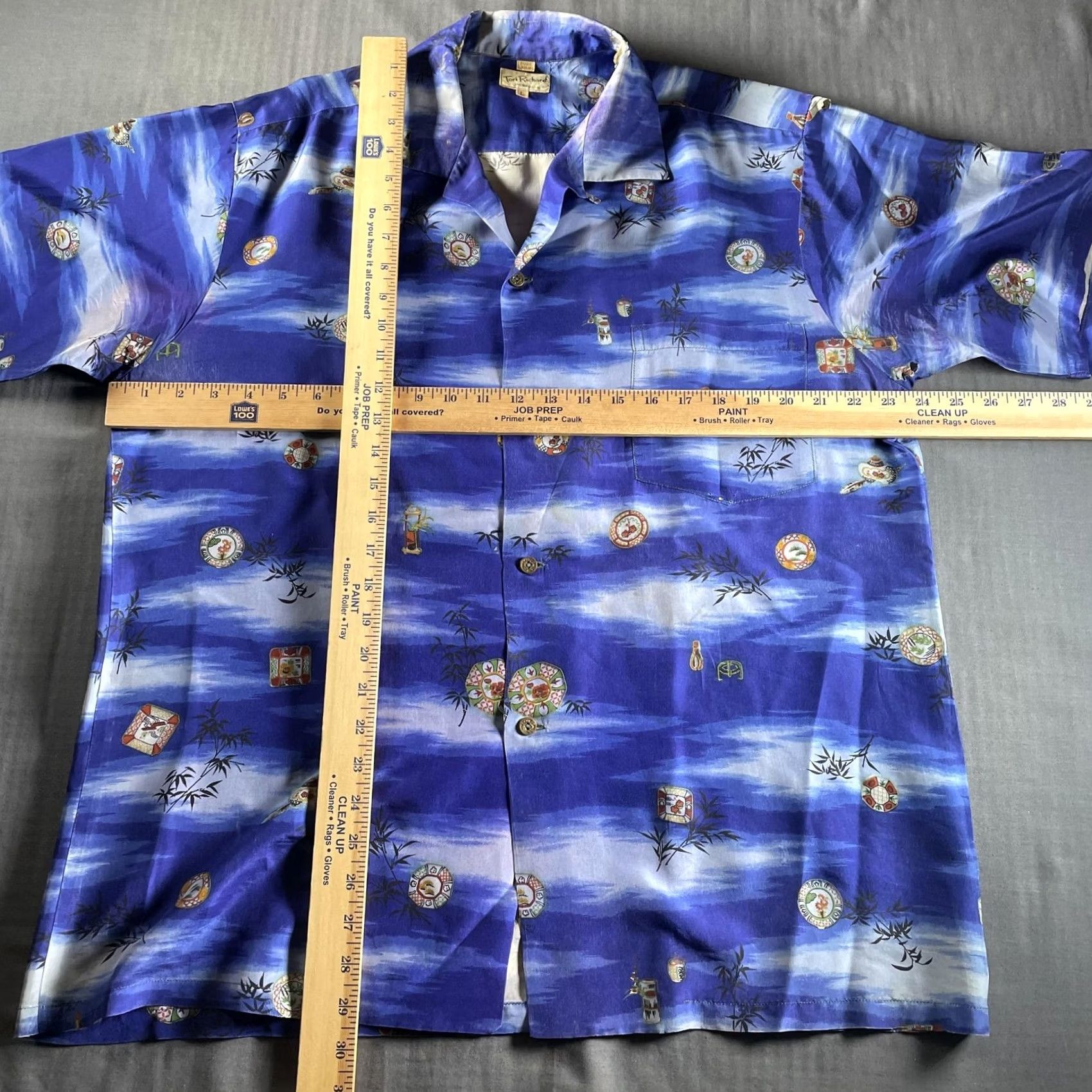 Tori Richard VINTAGE Tori Richard Shirt Mens L Silk Hawaiian Aloha Camp Collar 60s 70s Size US L / EU 52-54 / 3 - 7 Thumbnail