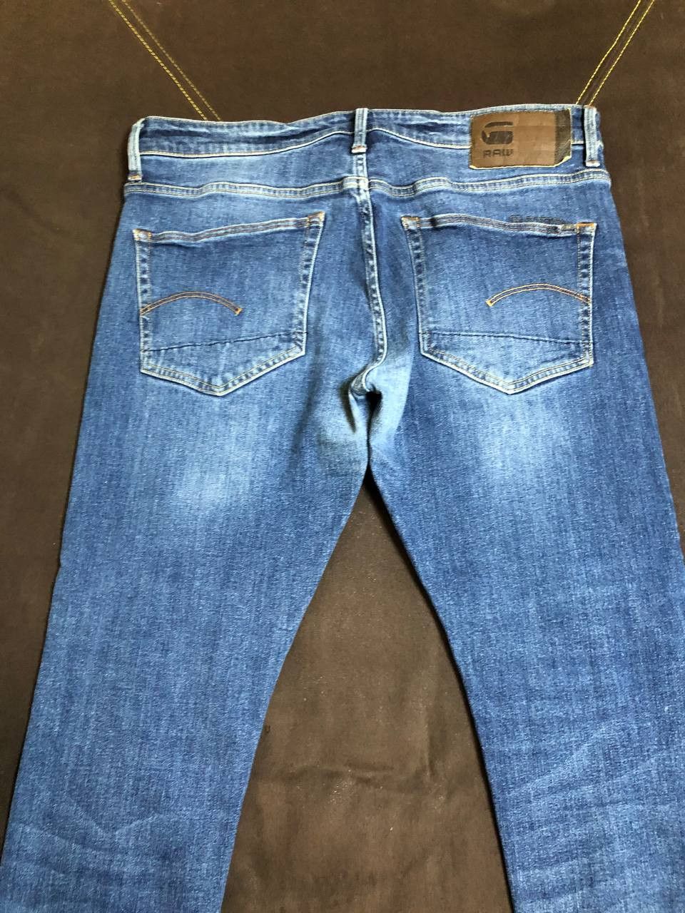 G-Star G-Star Raw 3301 Skinny Denim Mudwash Denim Jeans Size US 34 / EU 50 - 16 Thumbnail