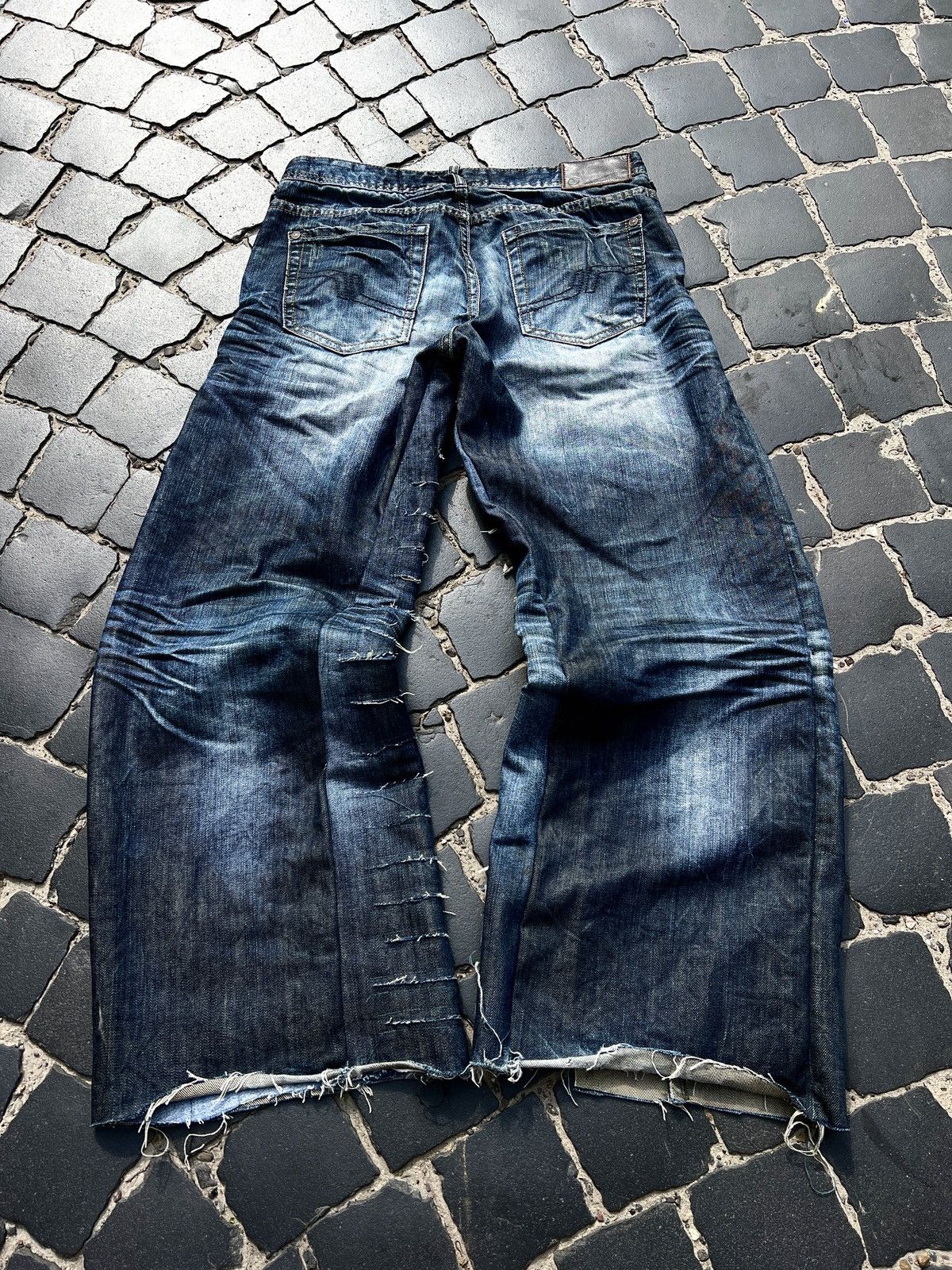 Other Vintage Boro Style Avant Garde Jeans Size 40" / US 18 - 2 Thumbnail