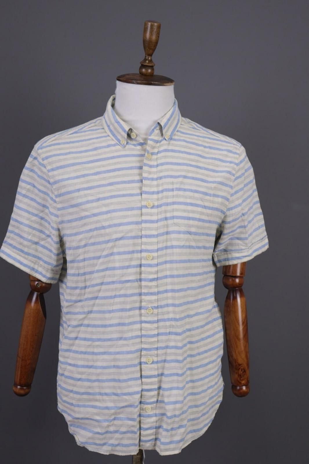 Allsaints AllSaints Multicolor Striped Button Down Shirt Size L Size US L / EU 52-54 / 3 - 1 Thumbnail