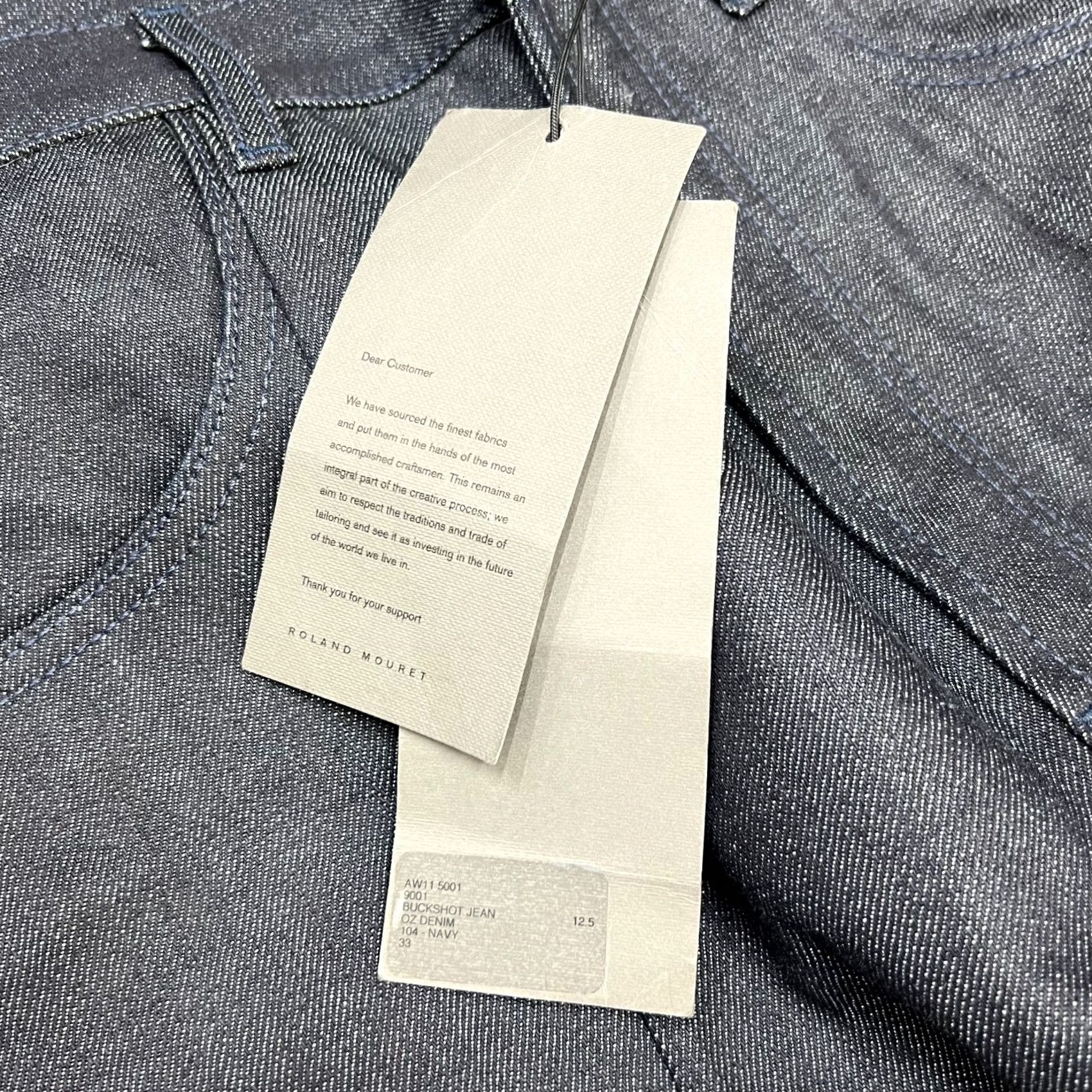 Roland Mouret Roland Mouret Jeans Denim Navy Men 33 Selvedge Regular 33 Navy Jeans Mens Size US 33 - 7 Thumbnail
