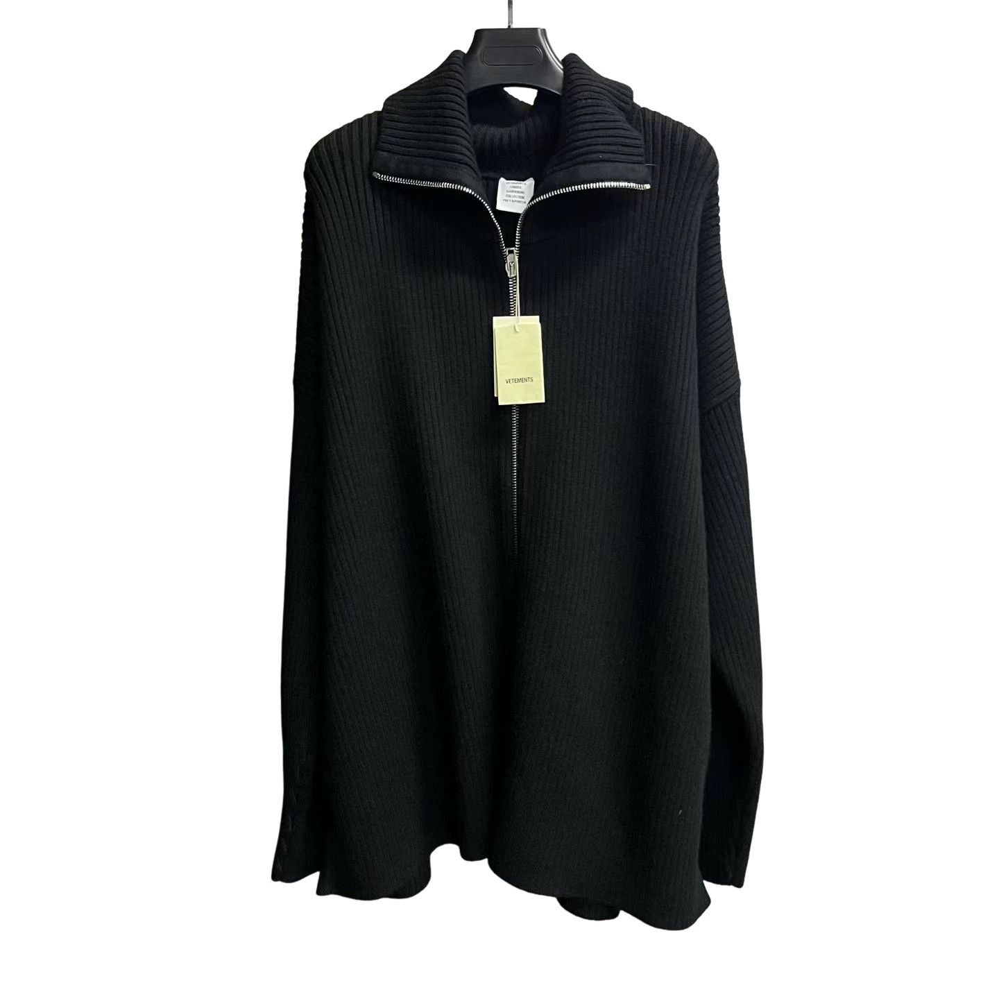 Vetements Vetements Zip-Up Ribbed Cardigan Size M Size US M / EU 48-50 / 2 - 1 Thumbnail