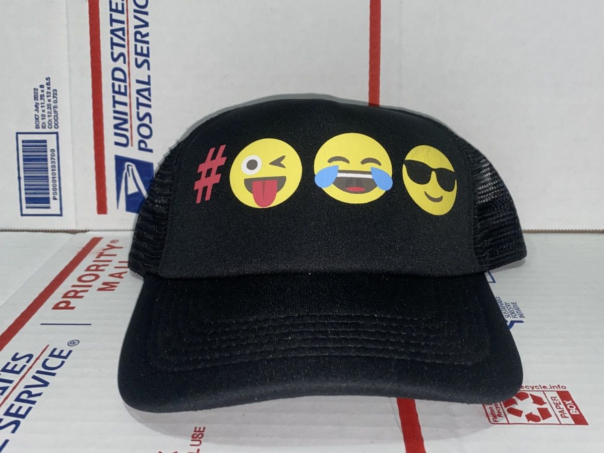 Other Emoji one 1 mesh trucker hat cap cool funny laugh unisex ! Size ONE SIZE - 1 Thumbnail