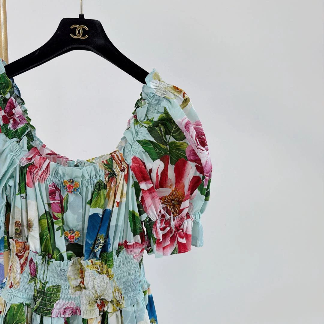 Dolce & Gabbana Dolce & Gabbana Floral Button Dress Size 40 Size S / US 4 / IT 40 - 3 Thumbnail