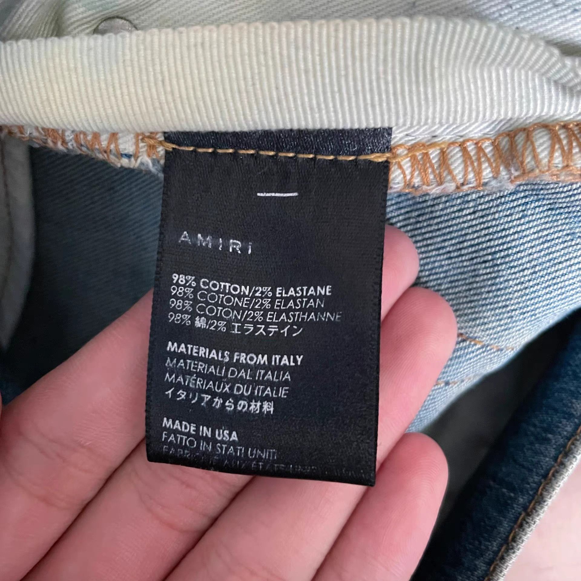 Amiri Amiri Washed Blue Jeans Size US 32 / EU 48 - 5 Thumbnail