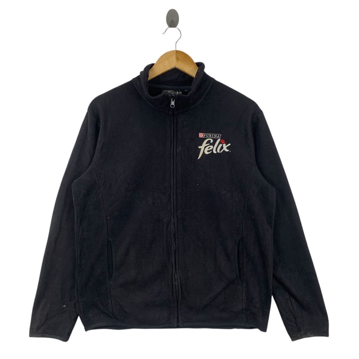 Other PURINA FELIX CAT Food Embroidered Fleece Zipper Jacket Size L / US 10 / IT 46 - 5 Thumbnail