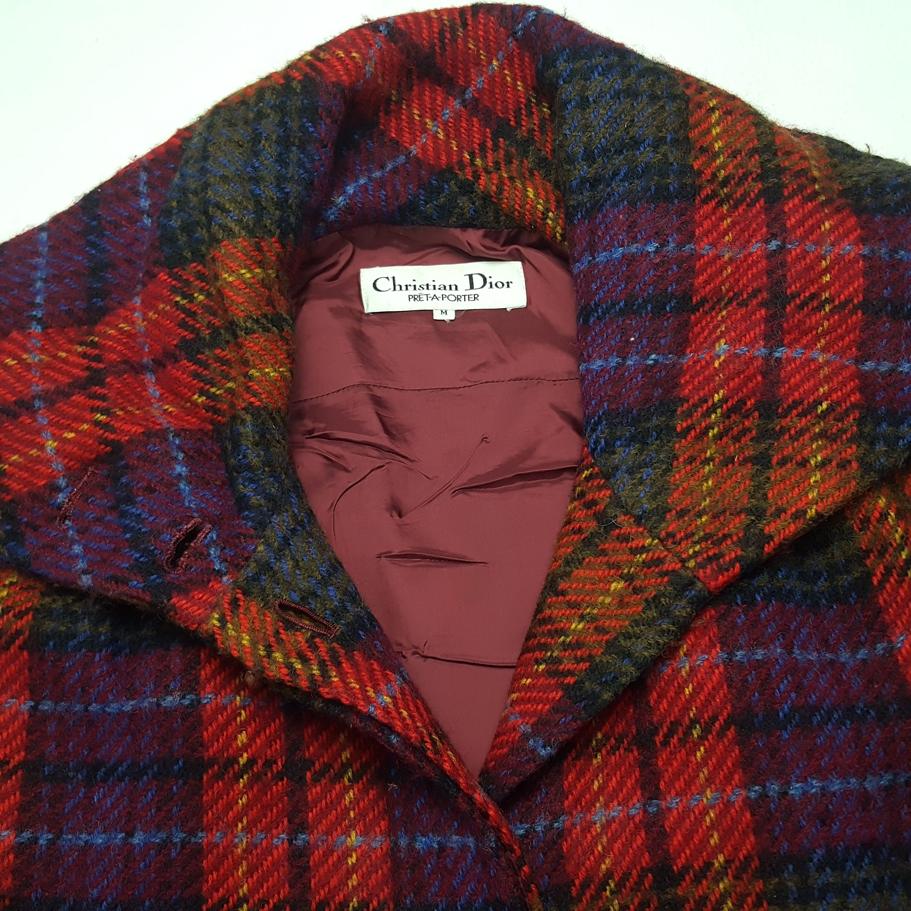 Christian Dior Monsieur × Vintage Vintage Christian Dior Italian Designer Flannel Jacket Size US XXL / EU 58 / 5 - 4 Thumbnail