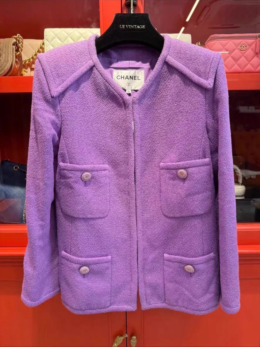 Chanel Chanel 20C purple EU36 jacket Size XS / US 0-2 / IT 36-38 - 1 Thumbnail