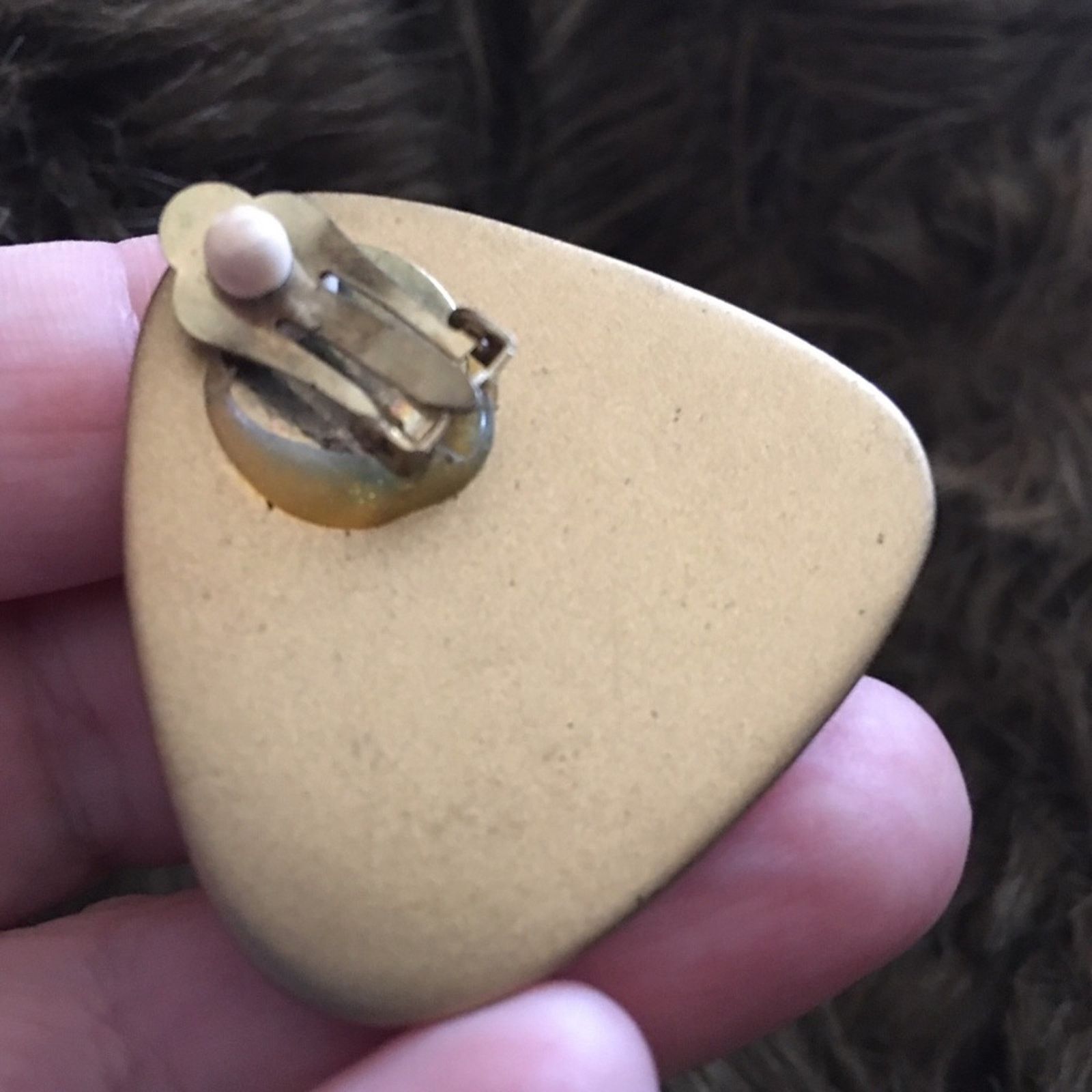 Vintage Vintage 80s triangle shaped pearl clip earrings Size ONE SIZE - 4 Thumbnail