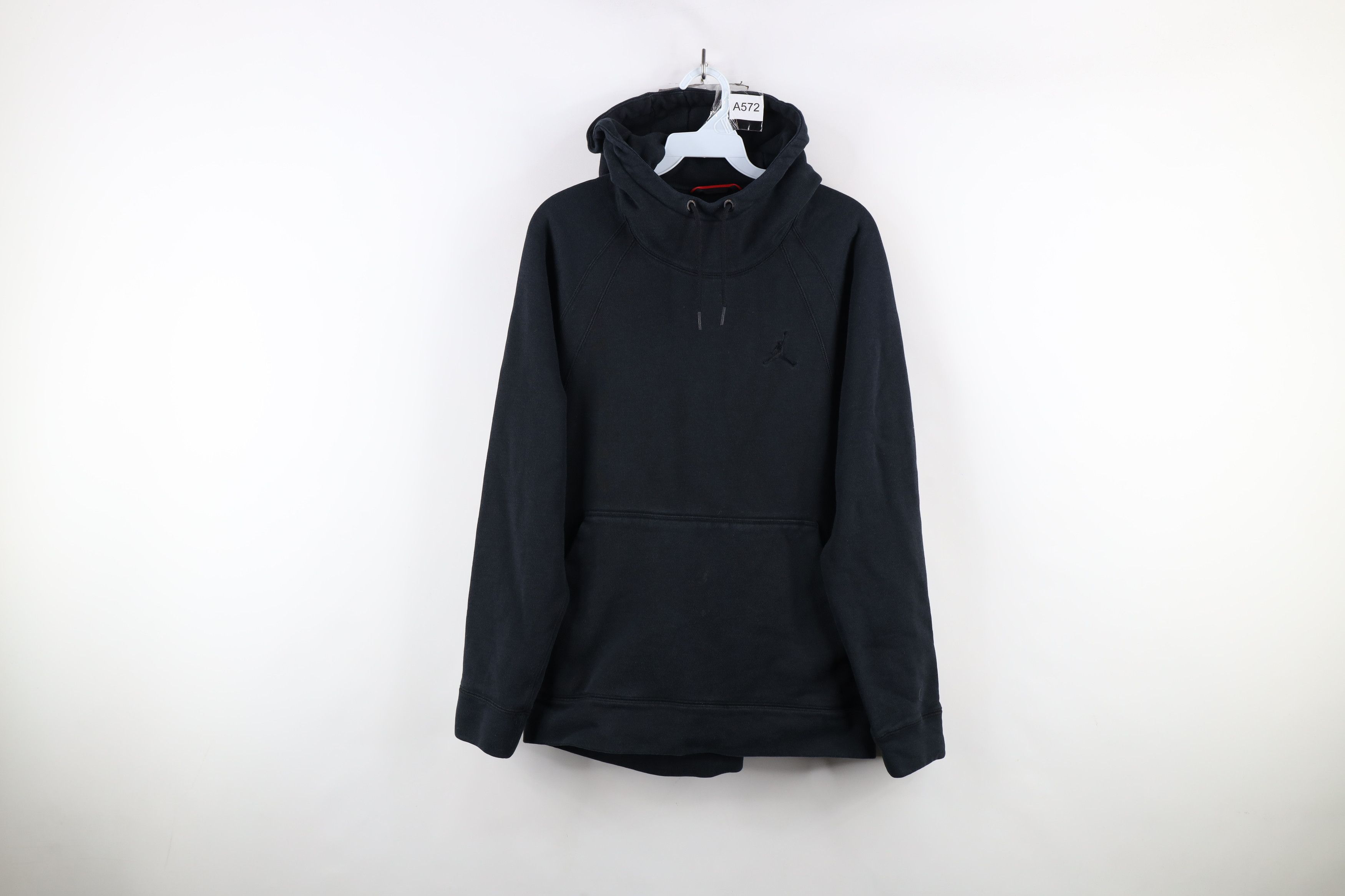 Nike × Vintage Nike Air Jordan Wings French Terry Hoodie Sweatshirt Black Size US L / EU 52-54 / 3 - 1 Thumbnail