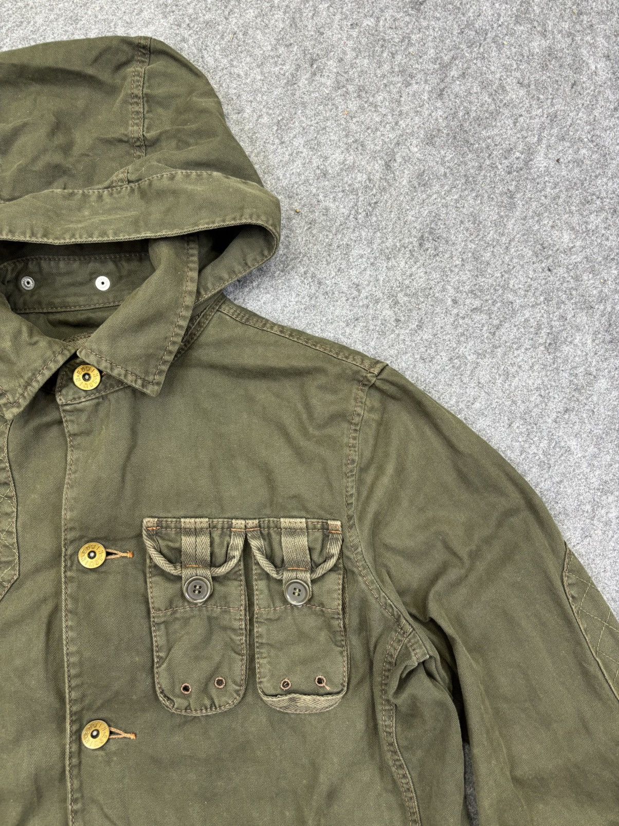 Edwin 💥Archival💥Edwin Guerilla Style HBT Fabric Jacket F919 Size US L / EU 52-54 / 3 - 4 Thumbnail