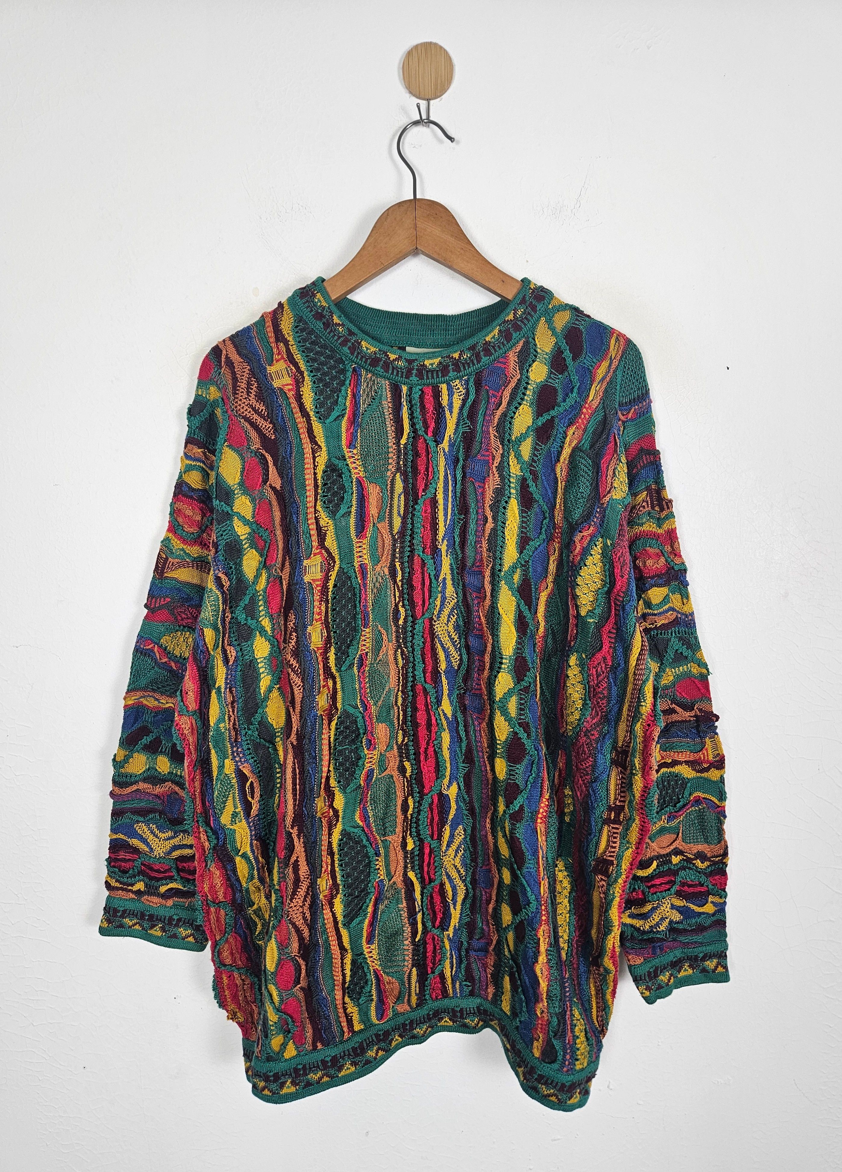 Coogi Vintage Coogi Rainbow Cable Australia Knit biggie Sweater Size US M / EU 48-50 / 2 - 1 Thumbnail