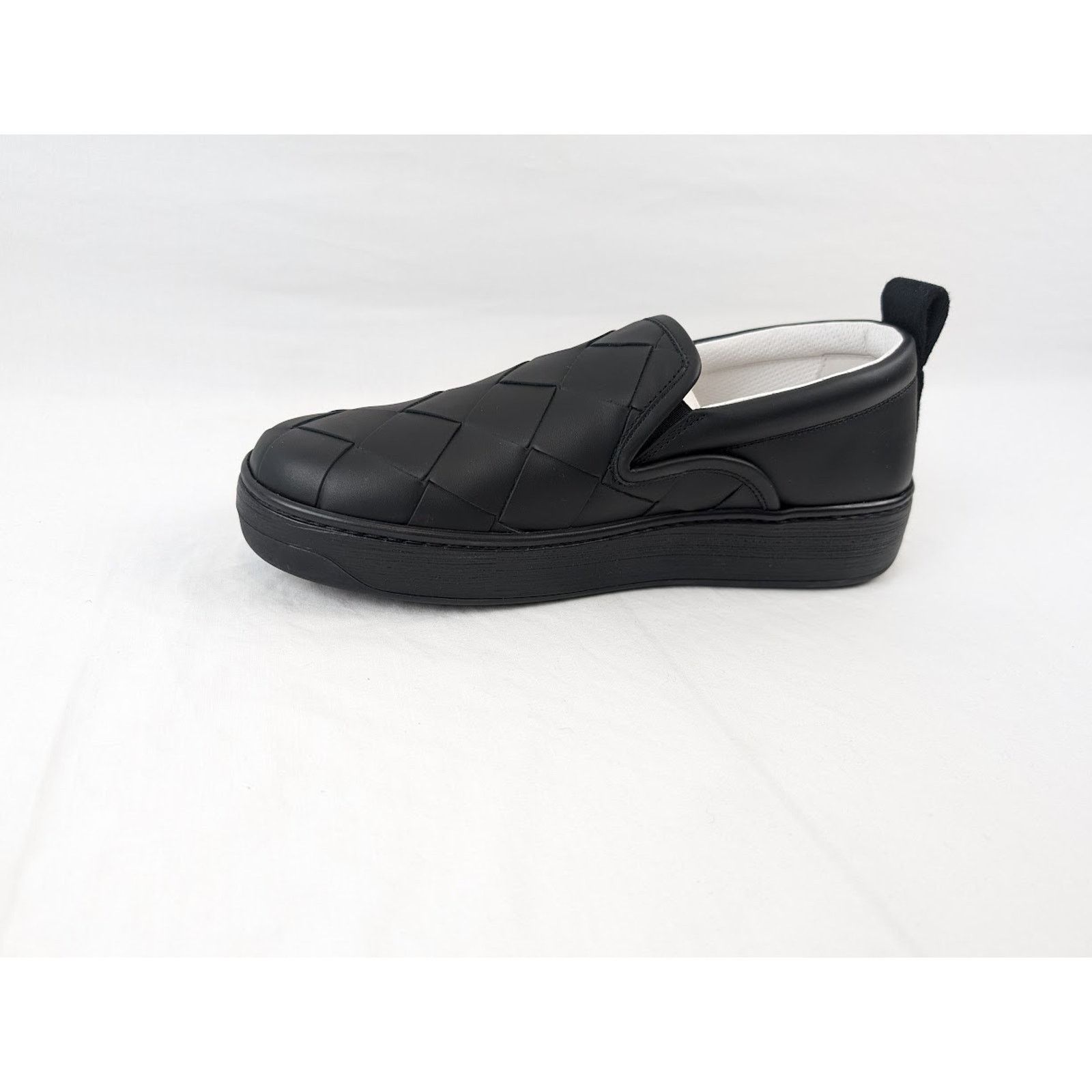 Bottega Veneta o1rshd1 Bolt Calf Intrecciato Sneakers in Nero Size US 7.5 / EU 40-41 - 8 Thumbnail