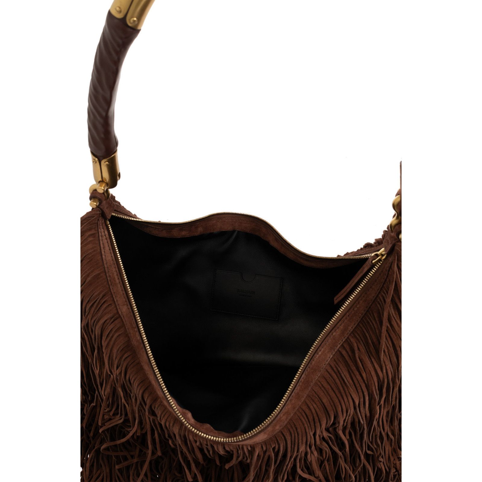 Balmain BALMAIN Ebene Hobo Brown Shoulder Bag New & Authentic Size ONE SIZE - 4 Thumbnail