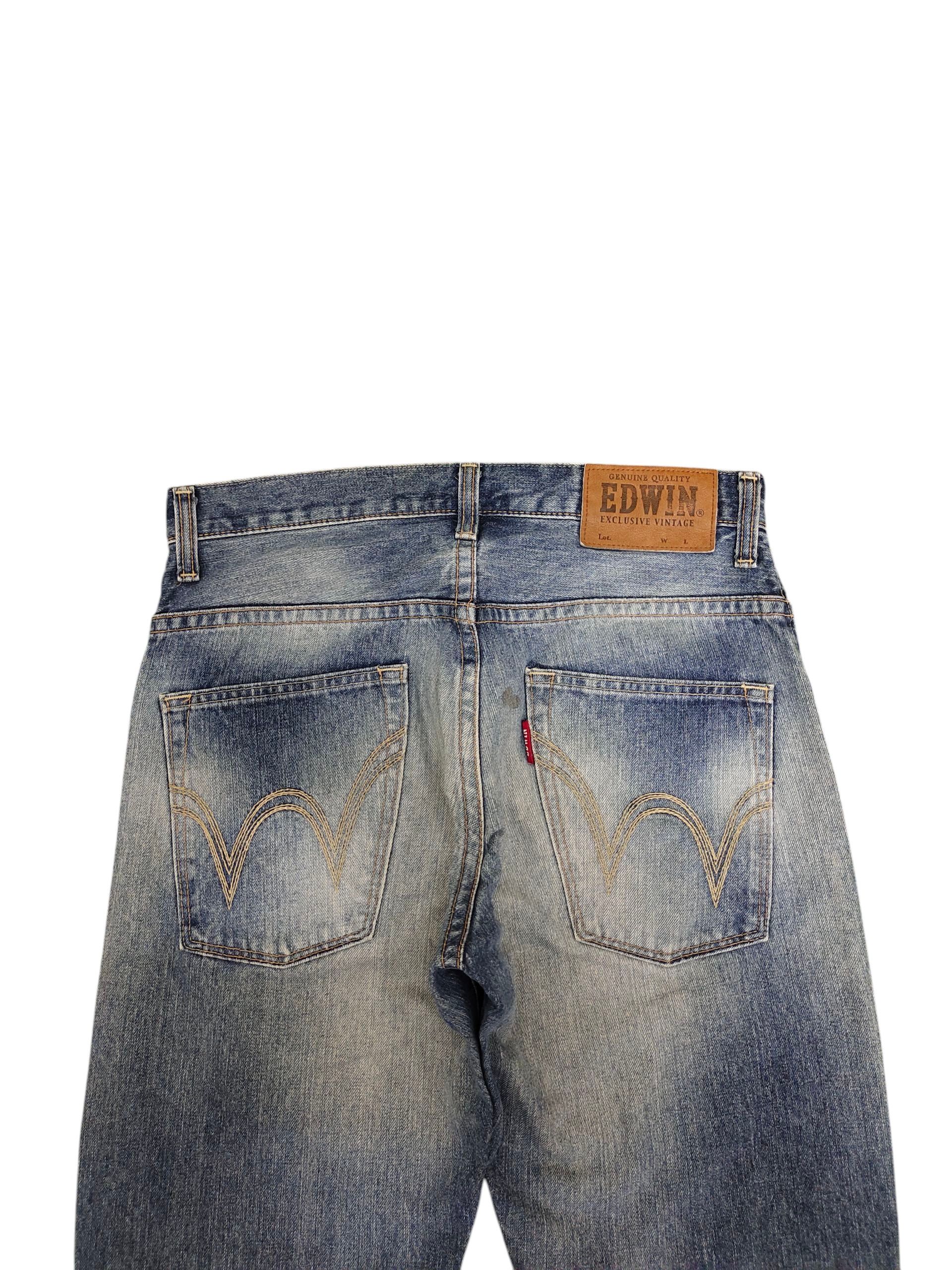 Number (N)ine × Undercover Vintage Edwin Xv Clawmark Distress Faded Denim Jeans Size US 32 / EU 48 - 9 Thumbnail