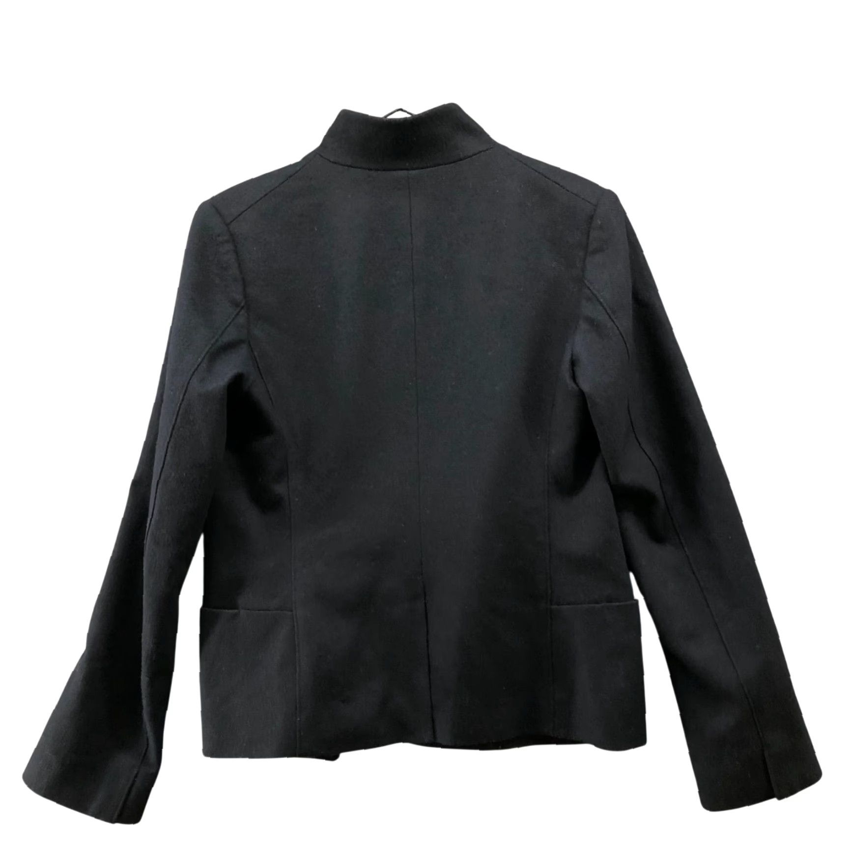 Uniqlo VINTAGE Uniqlo Wool Blazer Jacket Womens S Black Short Coat Minimalist Formal Size 28" / US 6 / IT 42 - 2 Thumbnail