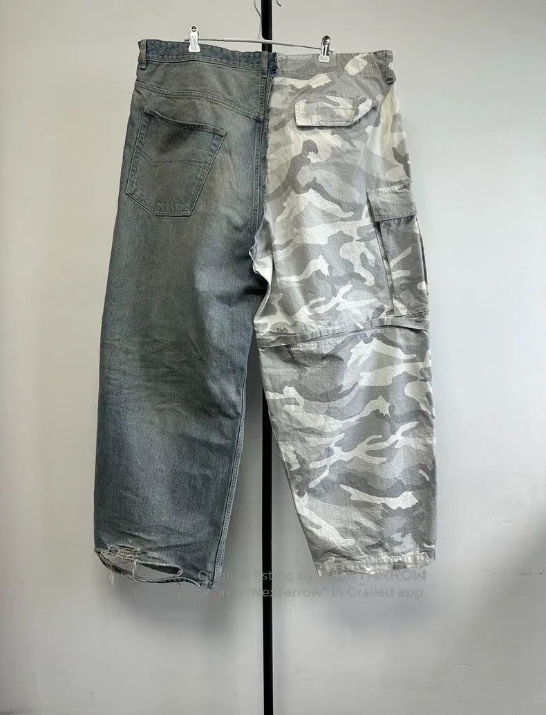Balenciaga Balenciaga size M Distressed Camo Printed Tie-Dyed Denim P Size US 27 - 2 Thumbnail
