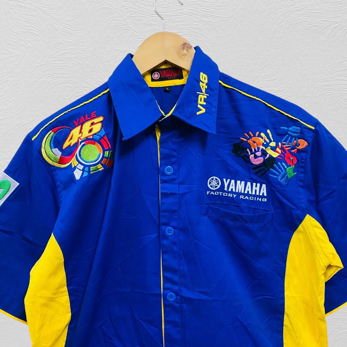 Yamaha Yamaha the doctor 46 valentino rossi shirt button up Size US L / EU 52-54 / 3 - 3 Thumbnail