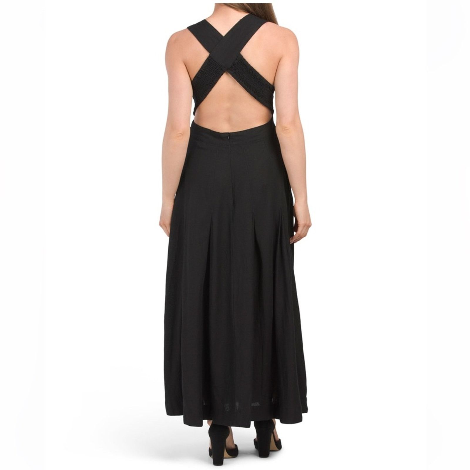 Rachel Zoe 🎉LAST PIECE 🎉RACHEL ZOE Linen Blend Cross Back Maxi Dress Size XL / US 12-14 / IT 48-50 - 1 Thumbnail