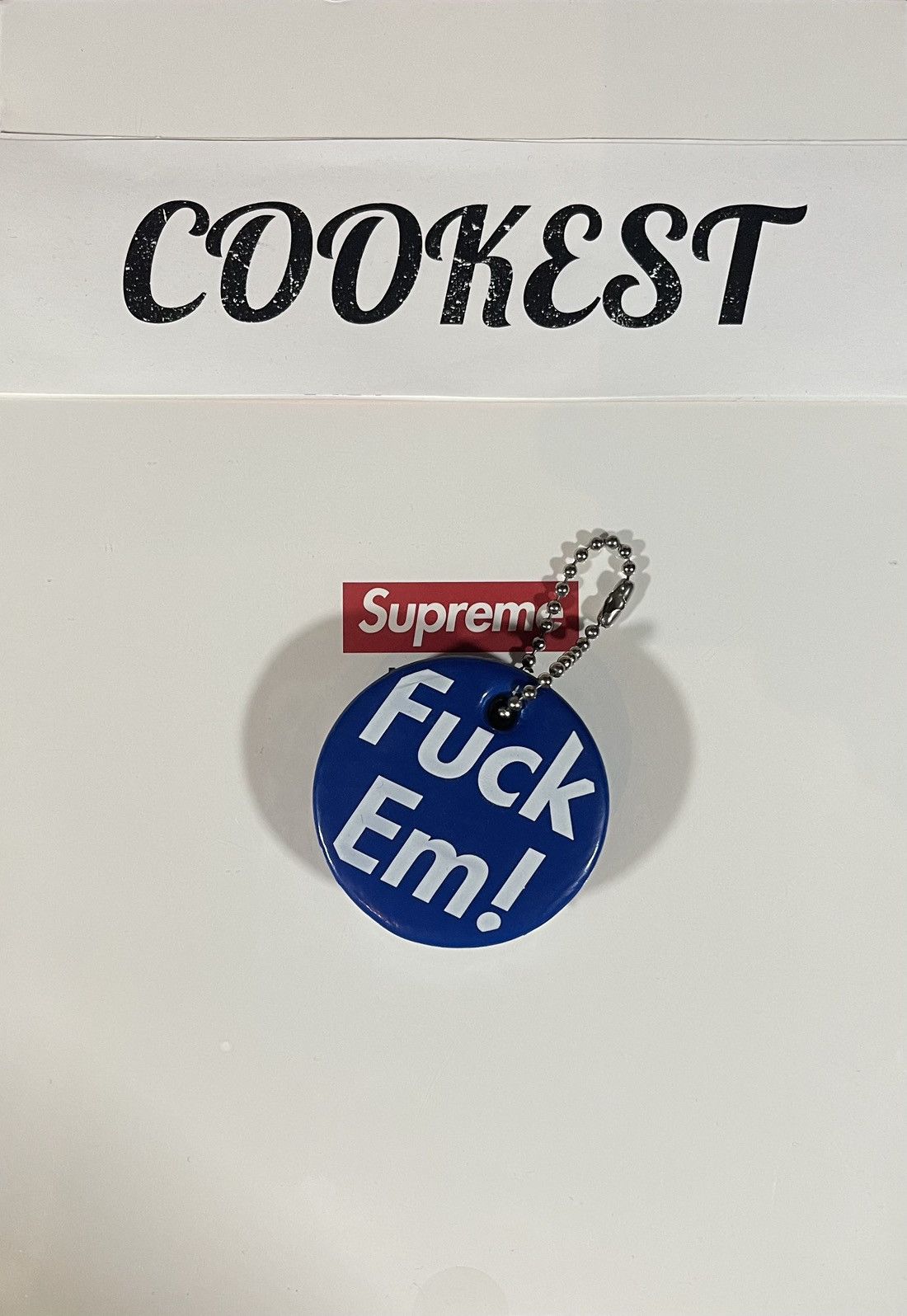 Supreme 2009SS Supreme Fuck Em! Puffy Floating Keychain Blue Size ONE SIZE - 5 Thumbnail